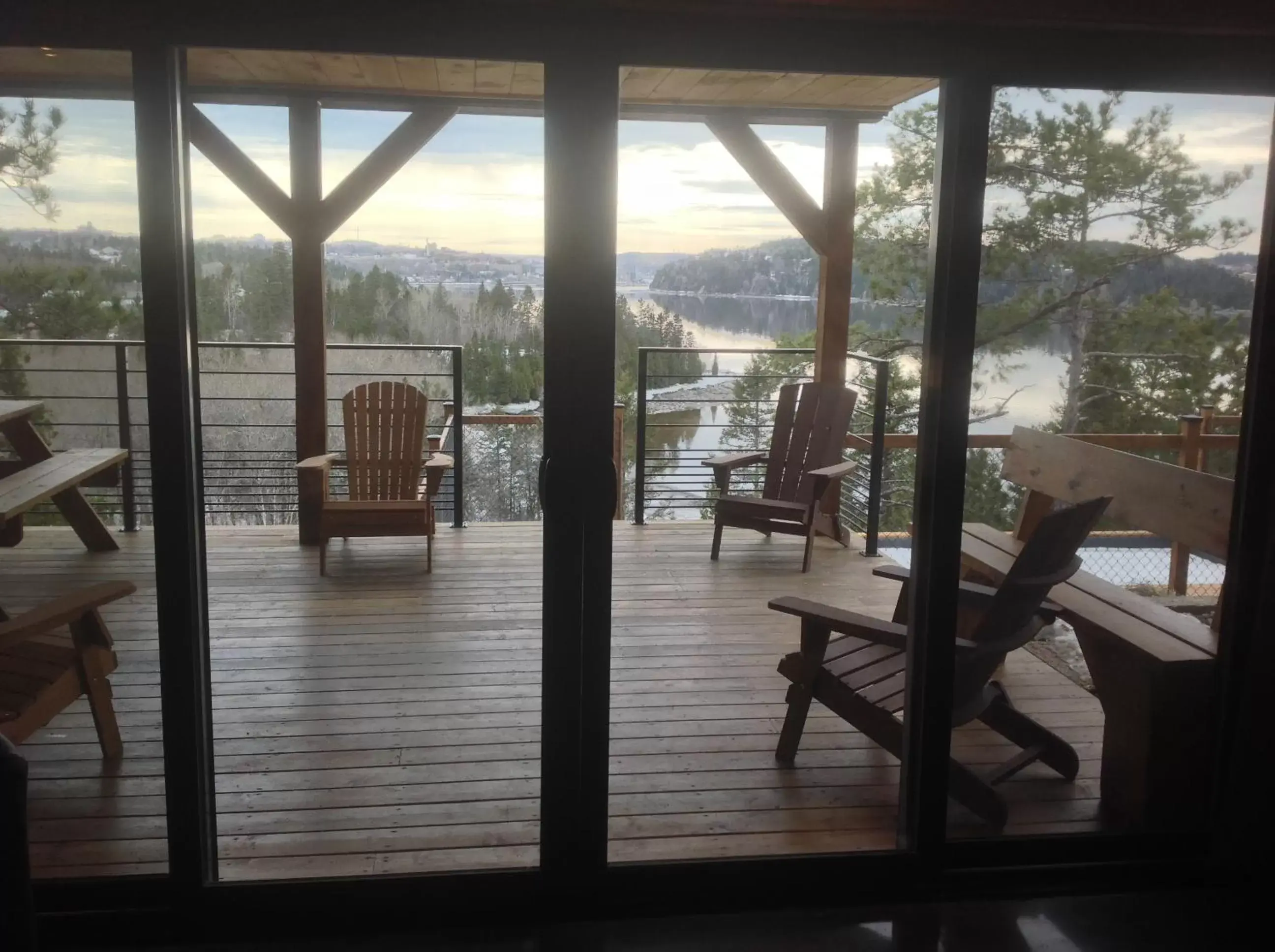 Patio in Gîte du Haut des Arbres