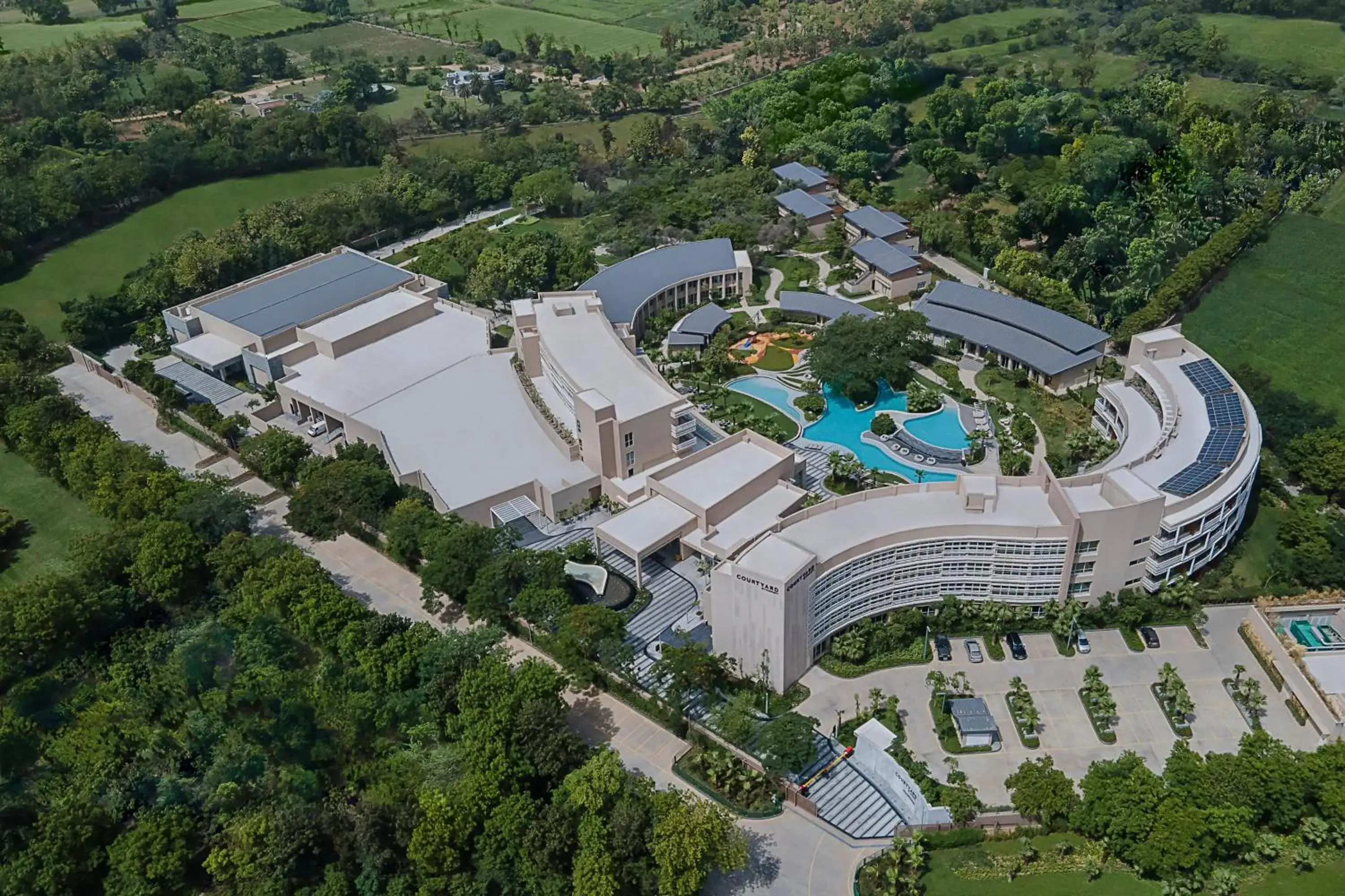 Property building, Bird's-eye View in Courtyard by Marriott Aravali Resort