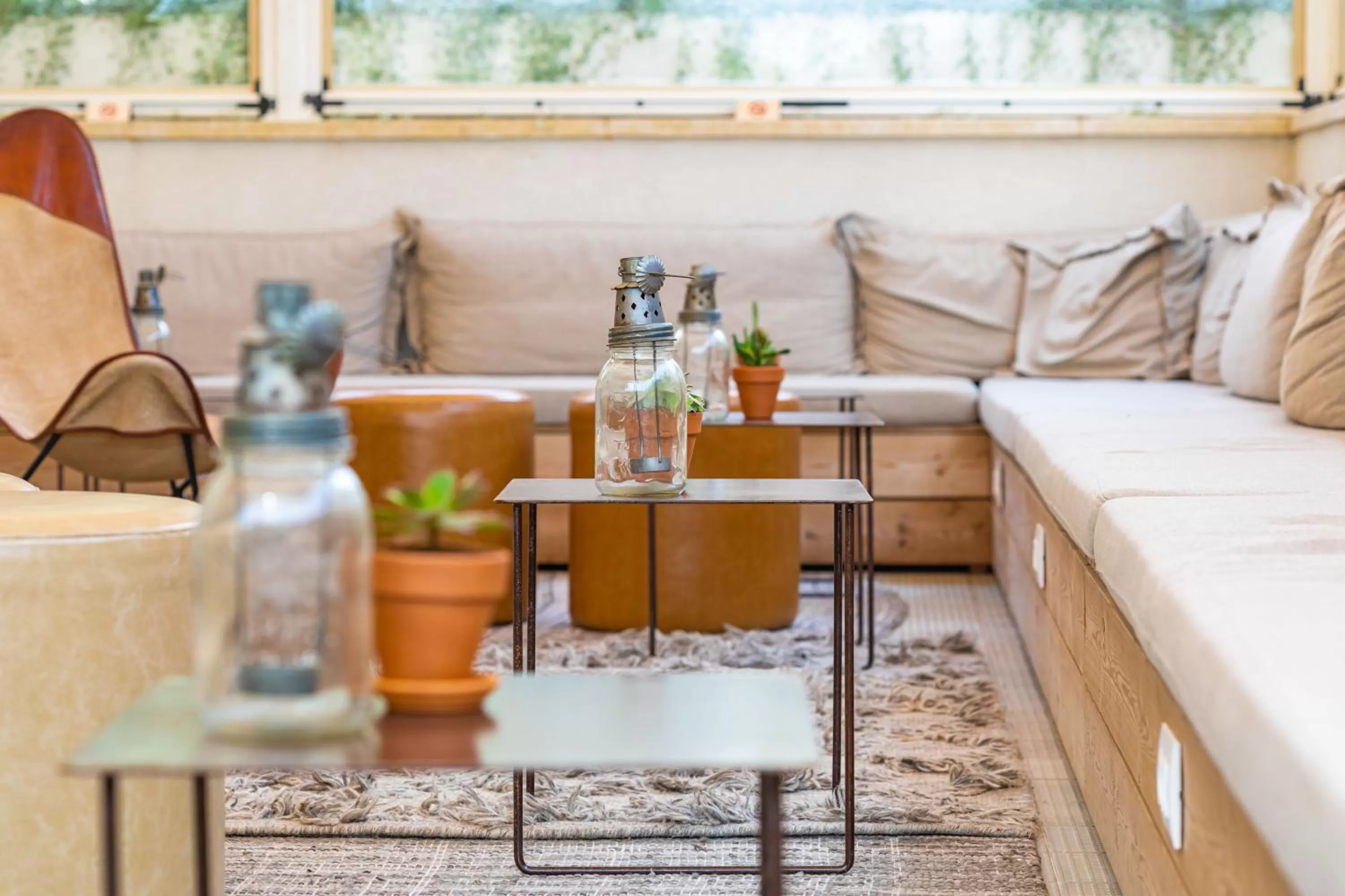 Living room in The Saul