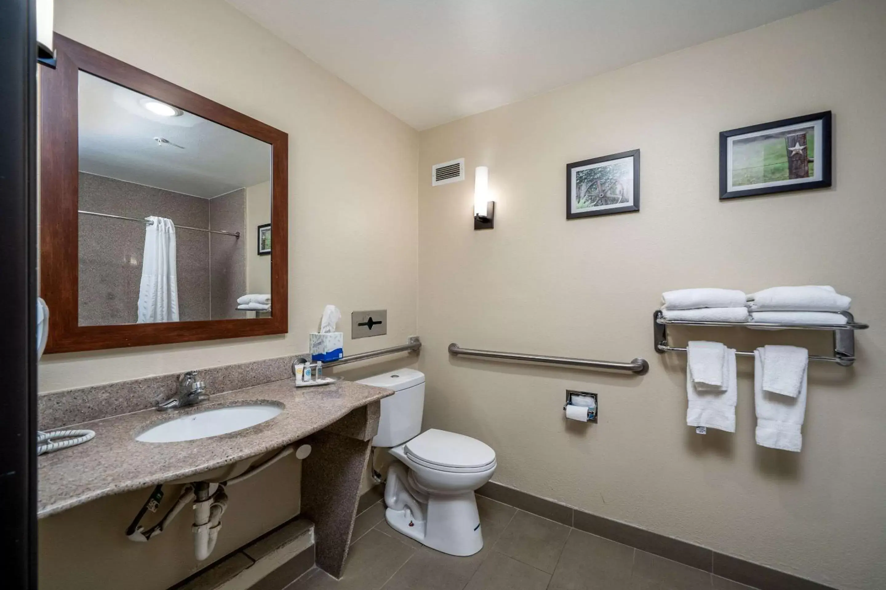 Bedroom, Bathroom in Comfort Suites University Abilene