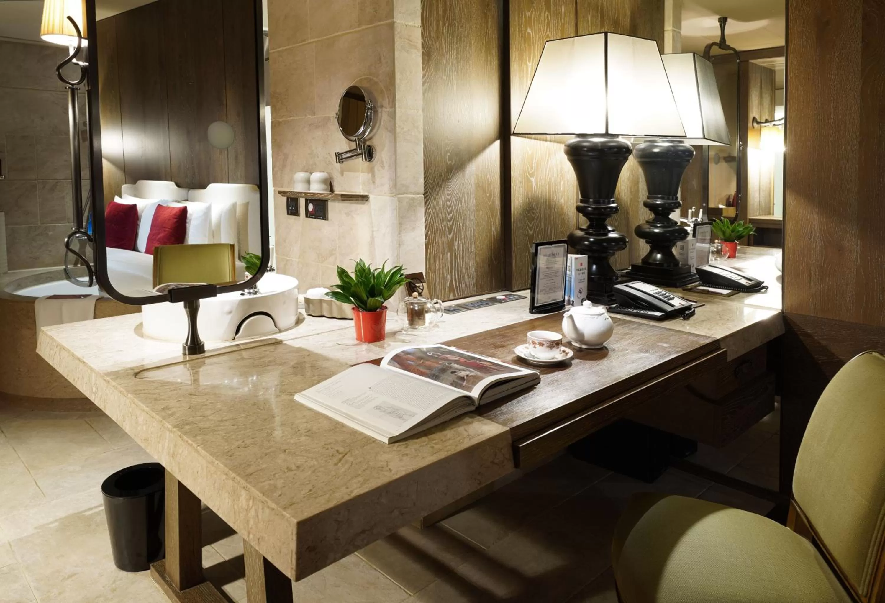 Seating area in Palais de Chine Hotel