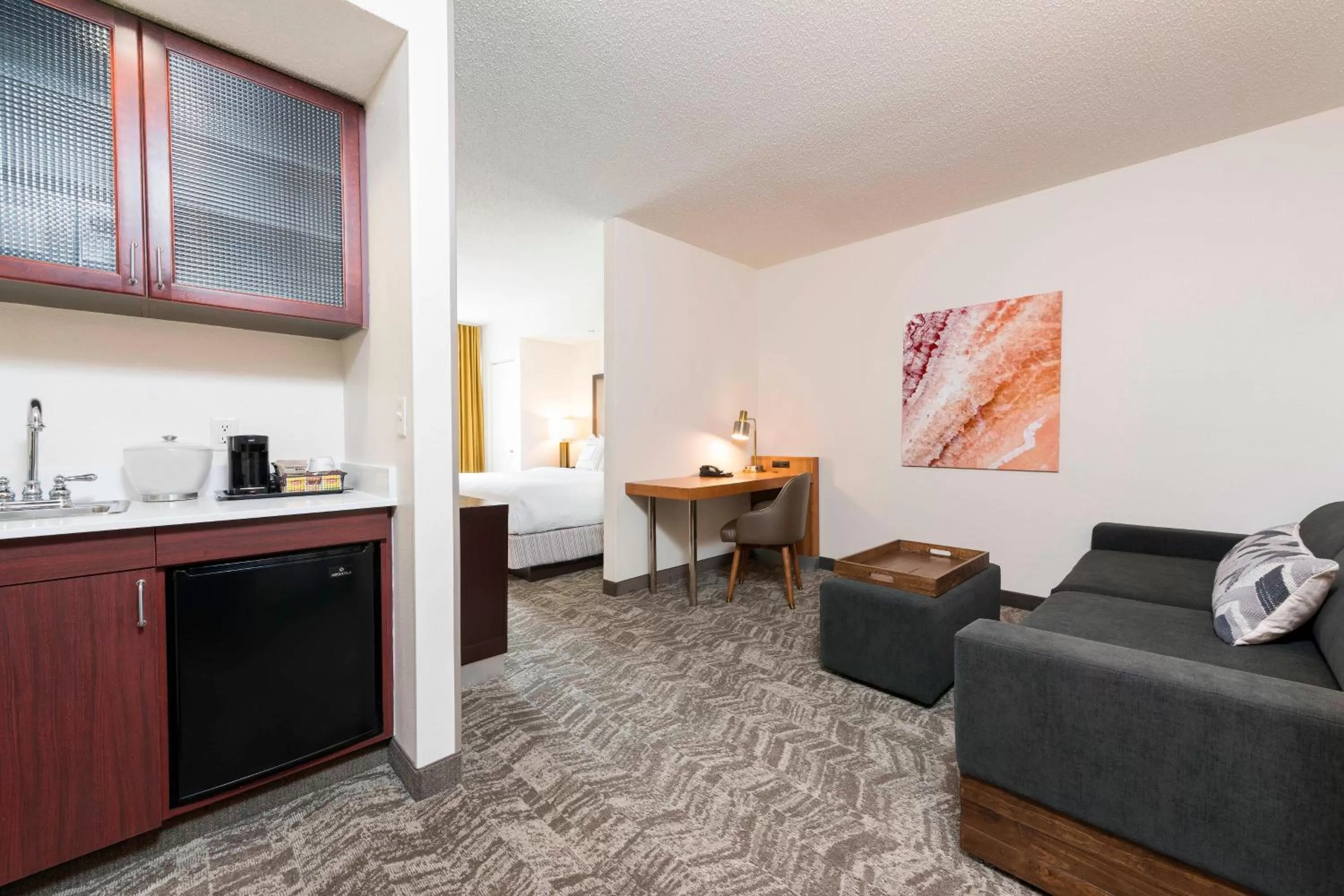 King Suite with Trundle Bed - Hearing Accessible in SpringHill Suites Grand Rapids North