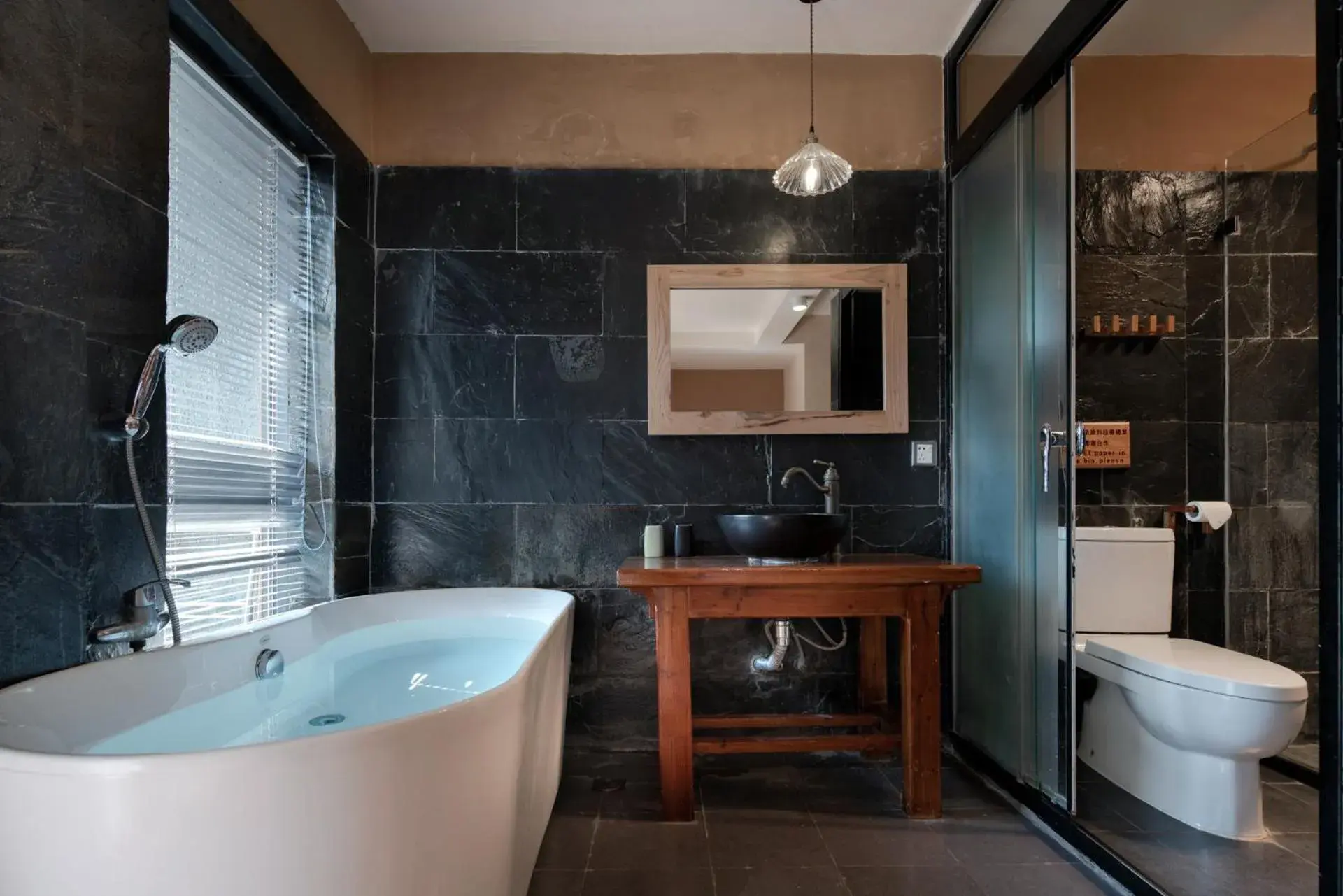 Shower, Bathroom in Yangshuo Moondance Hotel