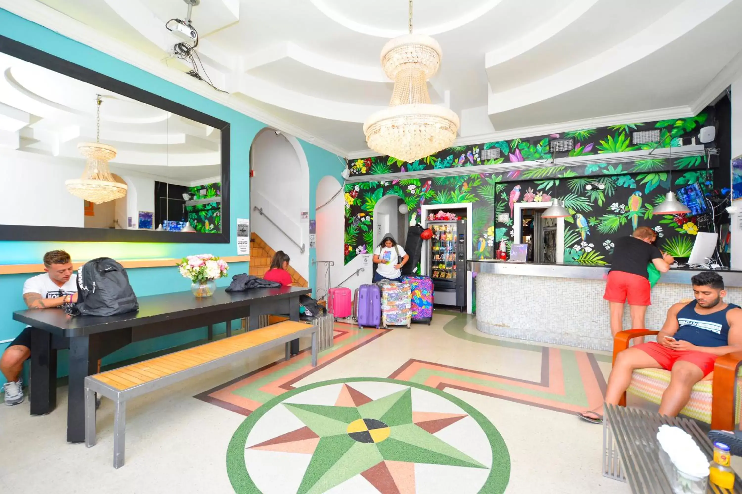 Lobby or reception in South Beach Rooms and Hostel