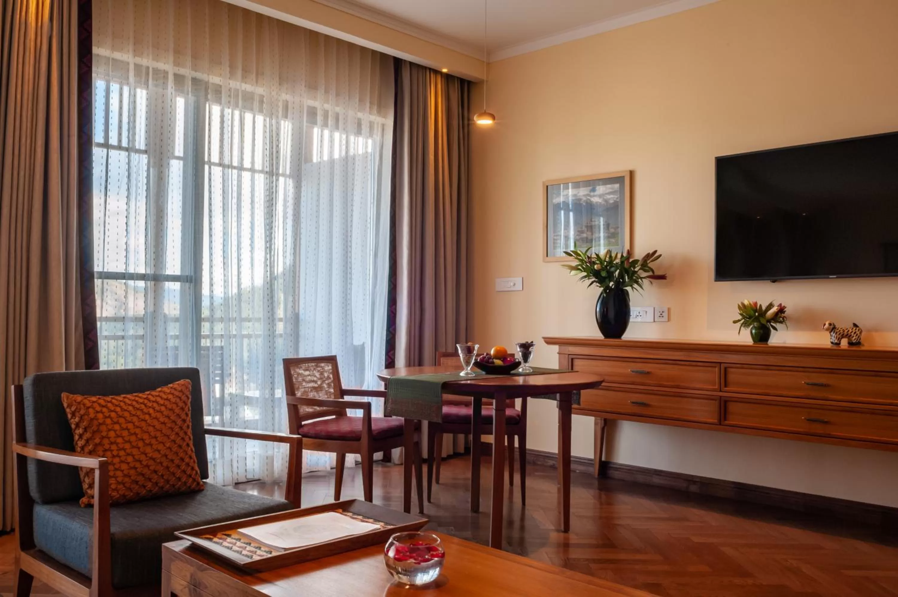 Seating area in Taj Theog Resort & Spa Shimla