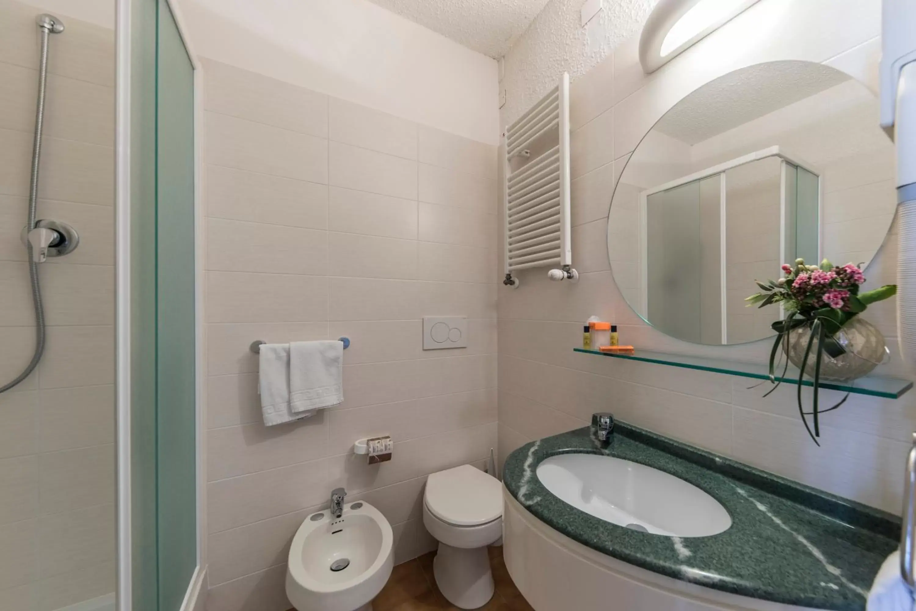Toilet, Bathroom in Hotel Donatello Imola