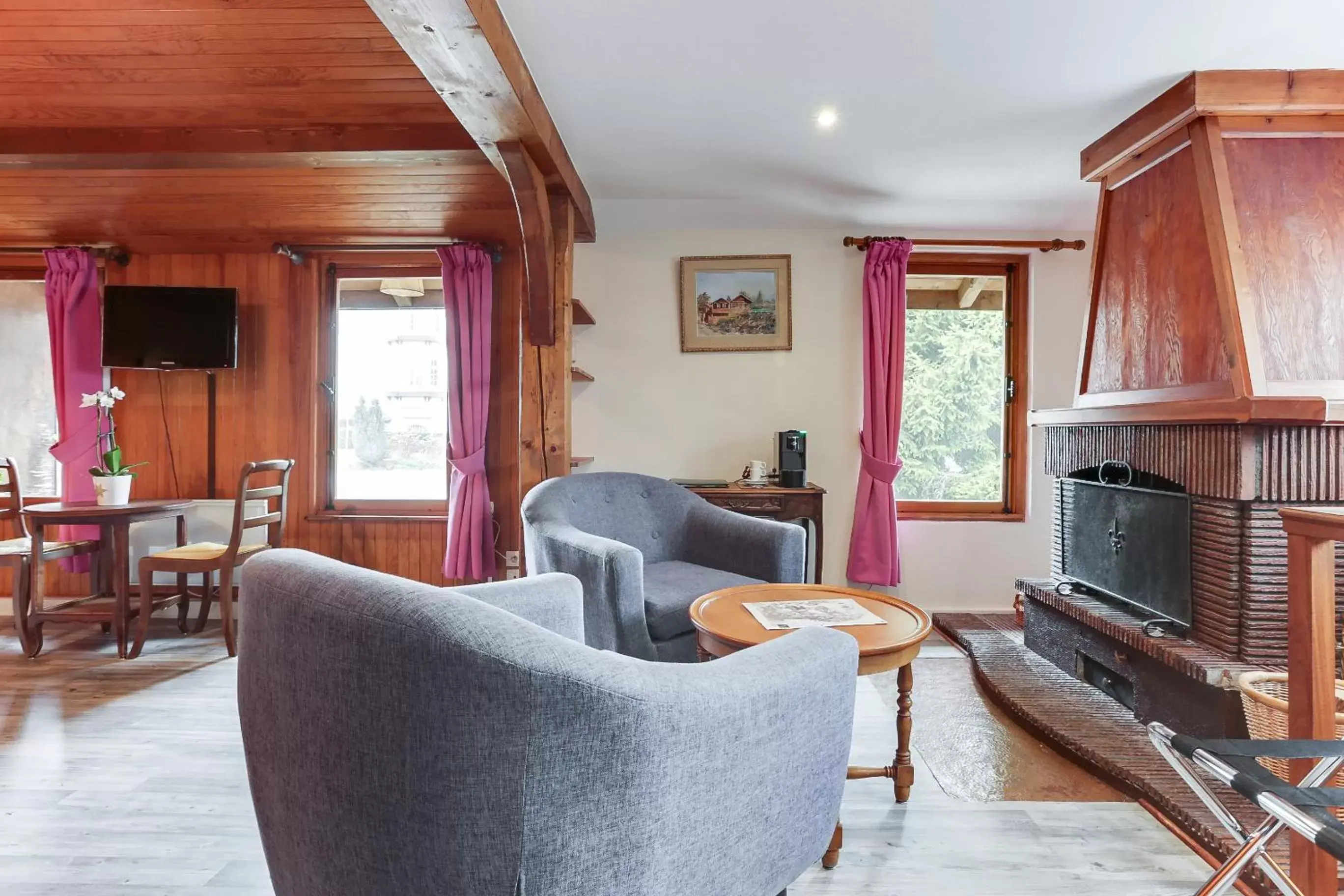 Living room, Seating Area in La Verniaz et ses Chalets