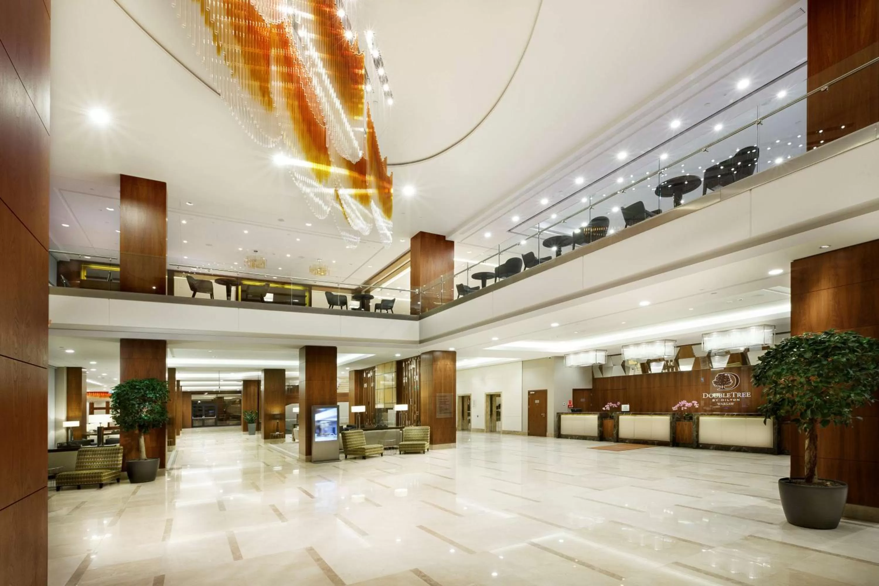 Lobby or reception in DoubleTree by Hilton Hotel & Conference Centre Warsaw