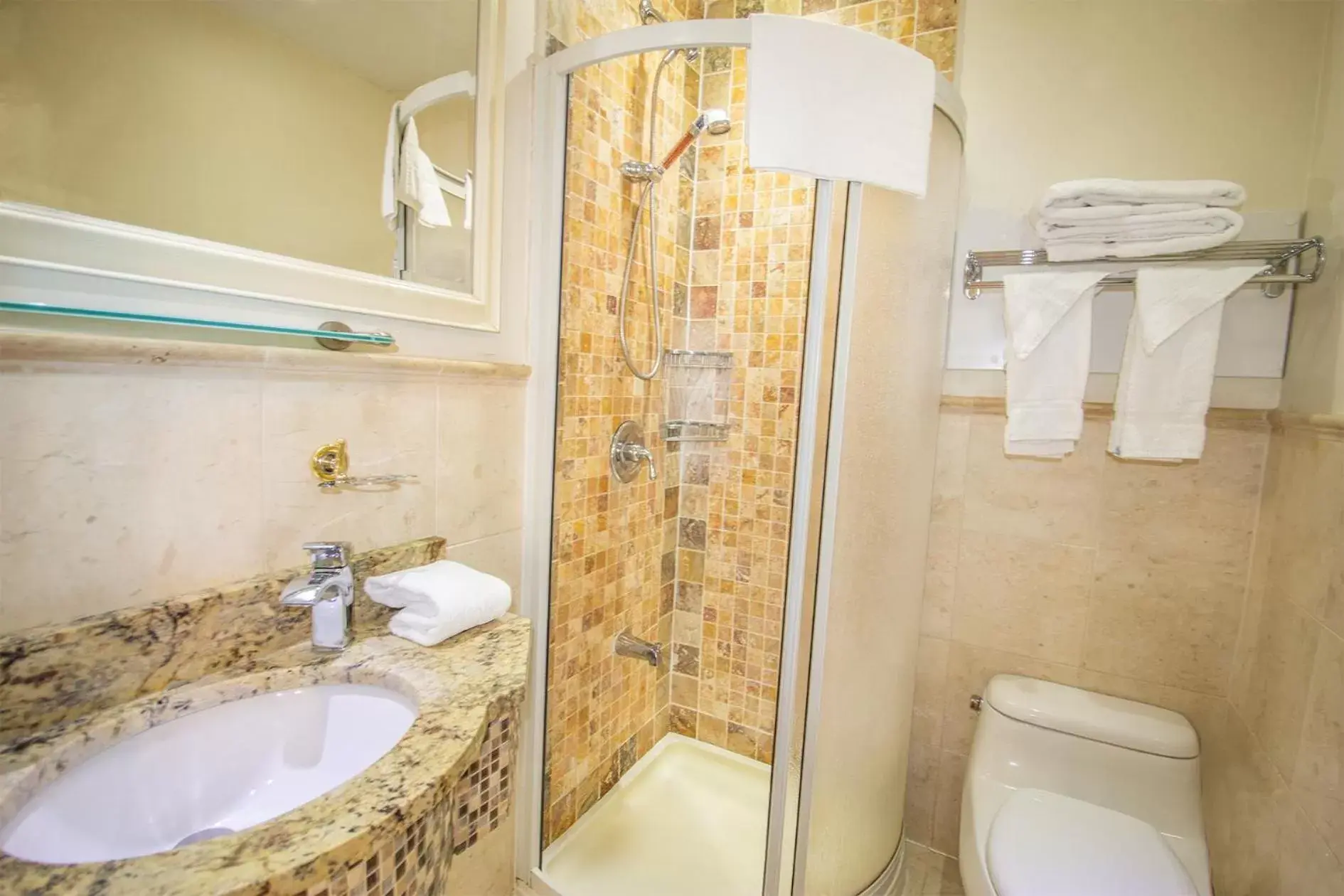 Shower, Bathroom in Parc Suites Hotel