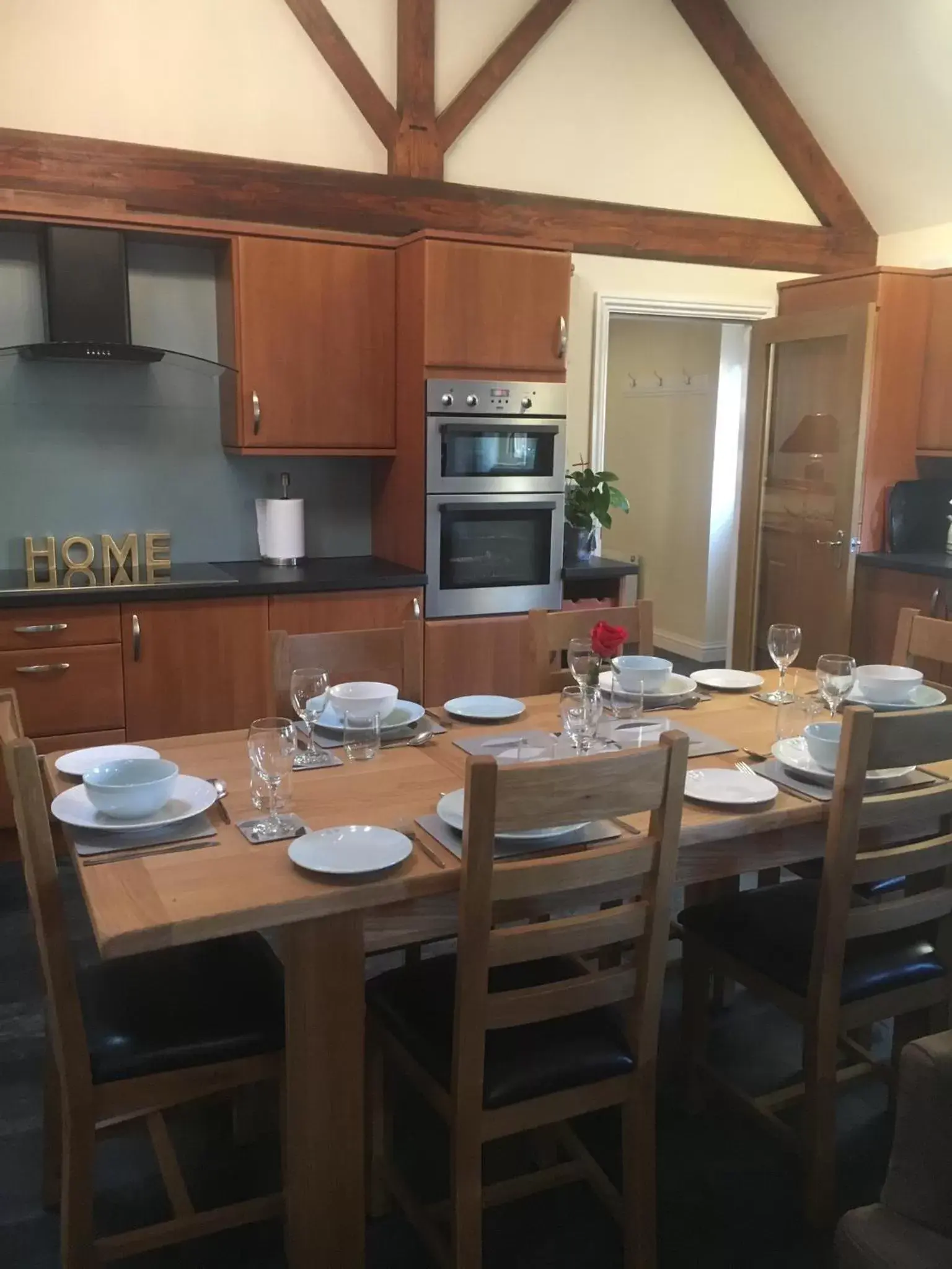 Kitchen or kitchenette, Dining Area in Newsham Grange Farm
