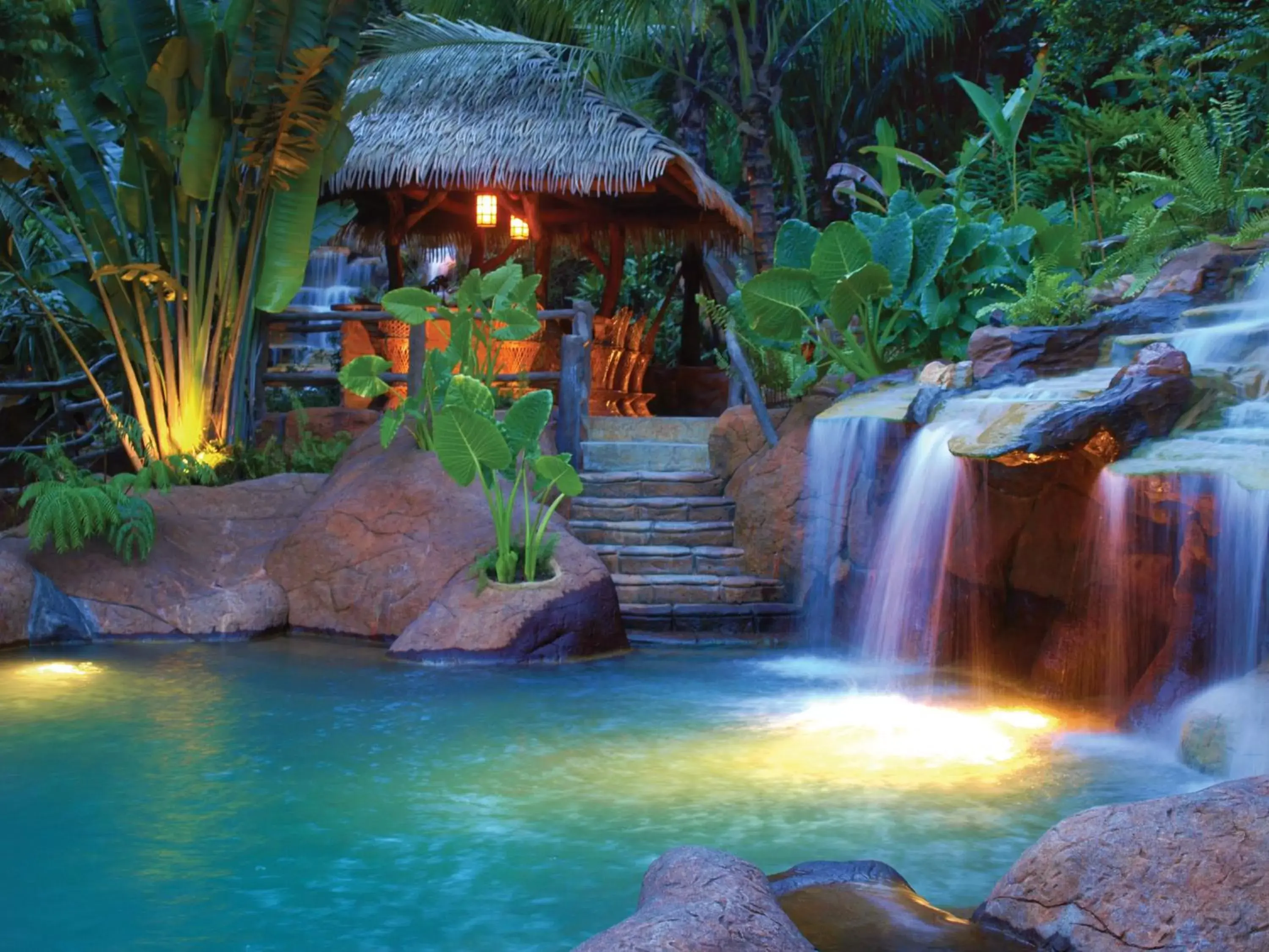 Hot Spring Bath in The Springs Resort & Spa at Arenal