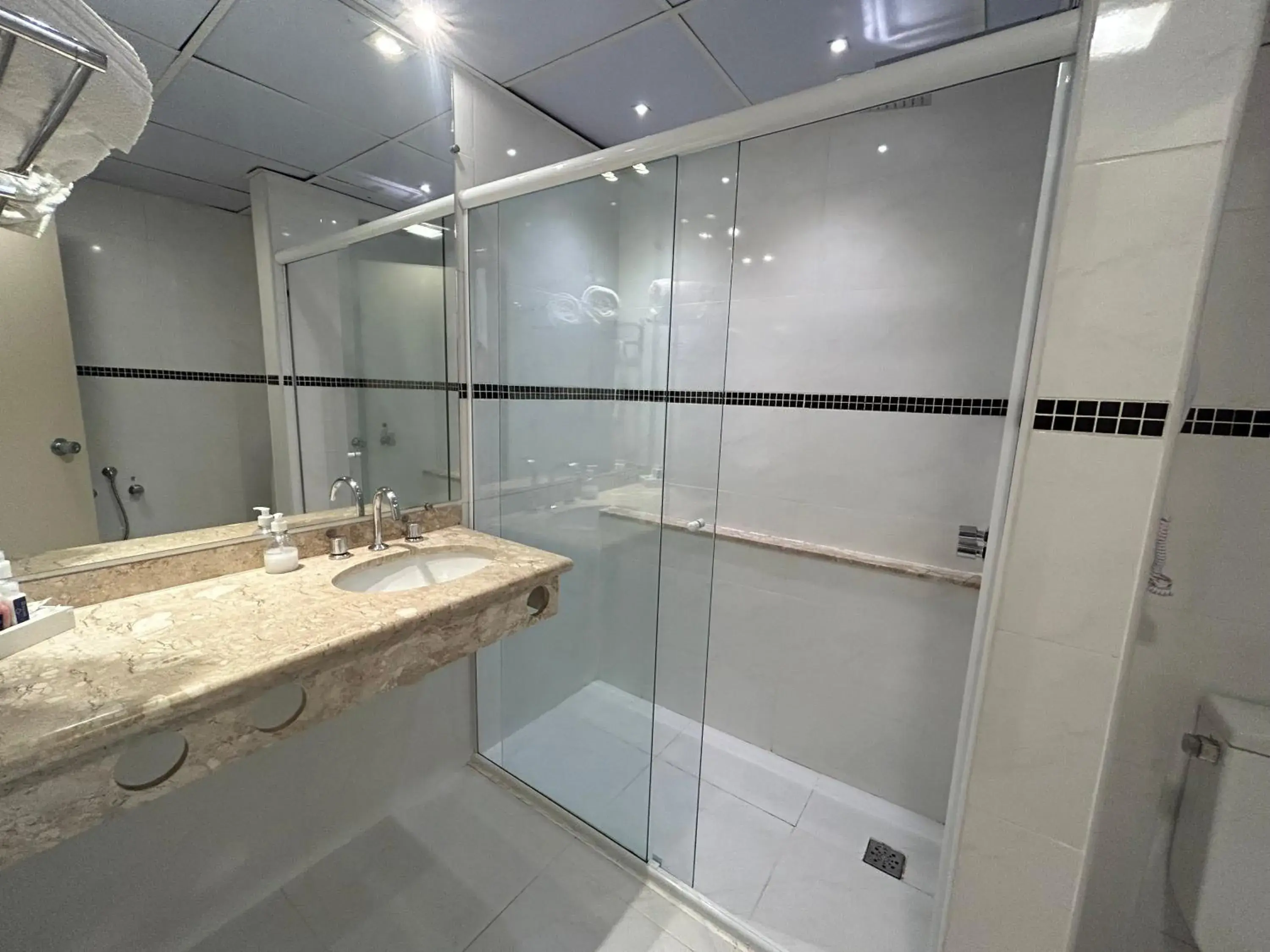 Shower, Bathroom in Hotel Premium Campinas