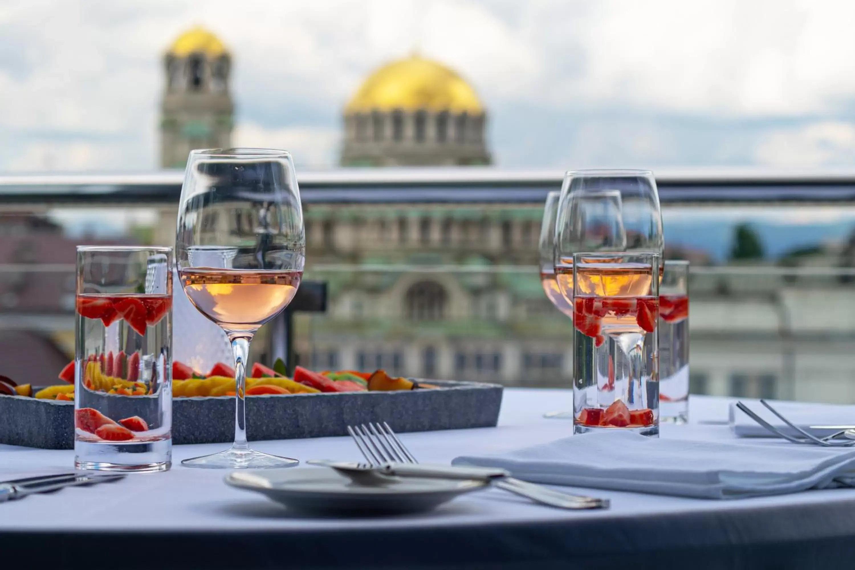 Balcony/Terrace, Restaurant/Places to Eat in InterContinental Sofia, an IHG Hotel