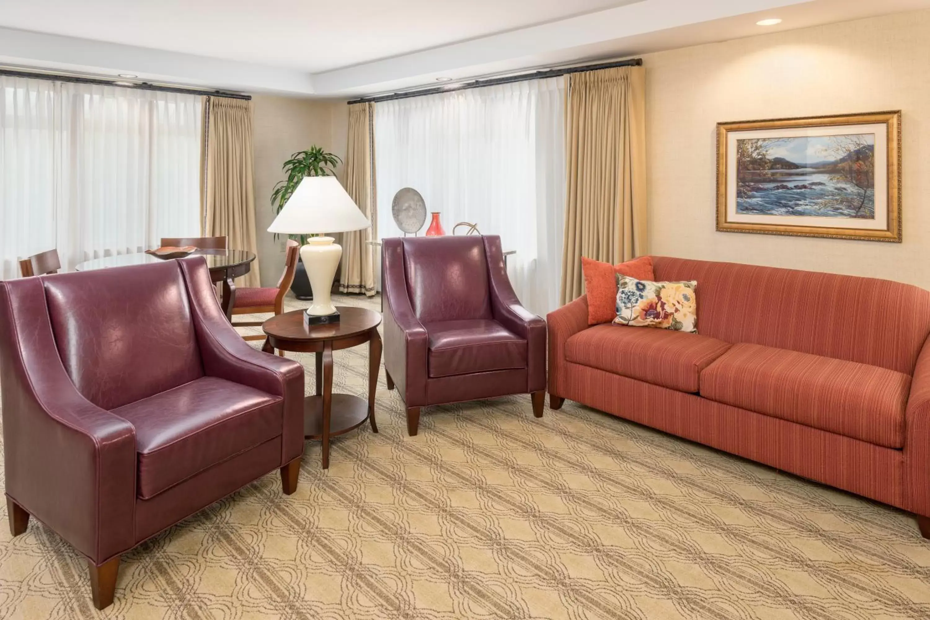 Seating Area in The Inn at Virginia Tech - On Campus