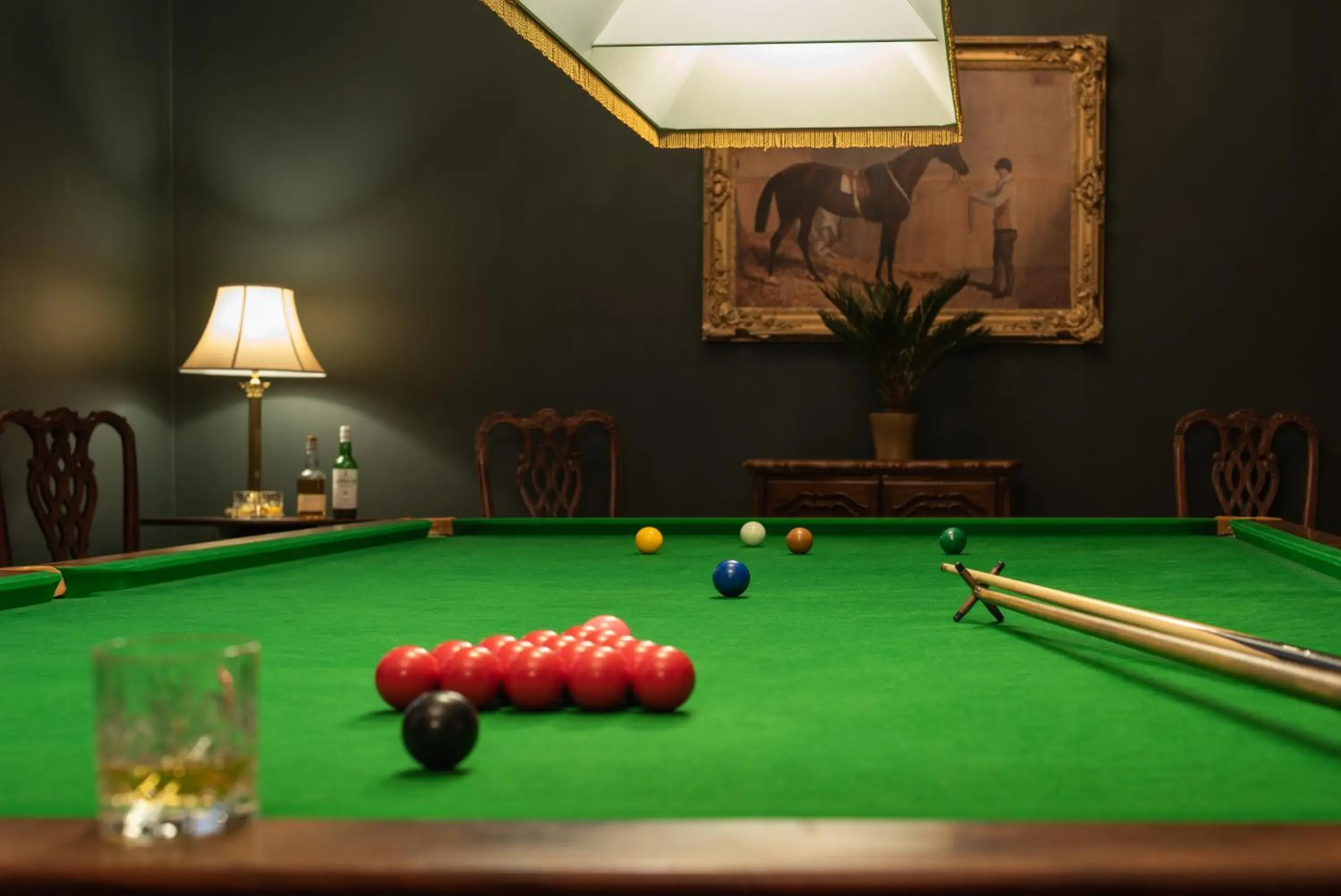 Billiards in Rushton Hall Hotel and Spa