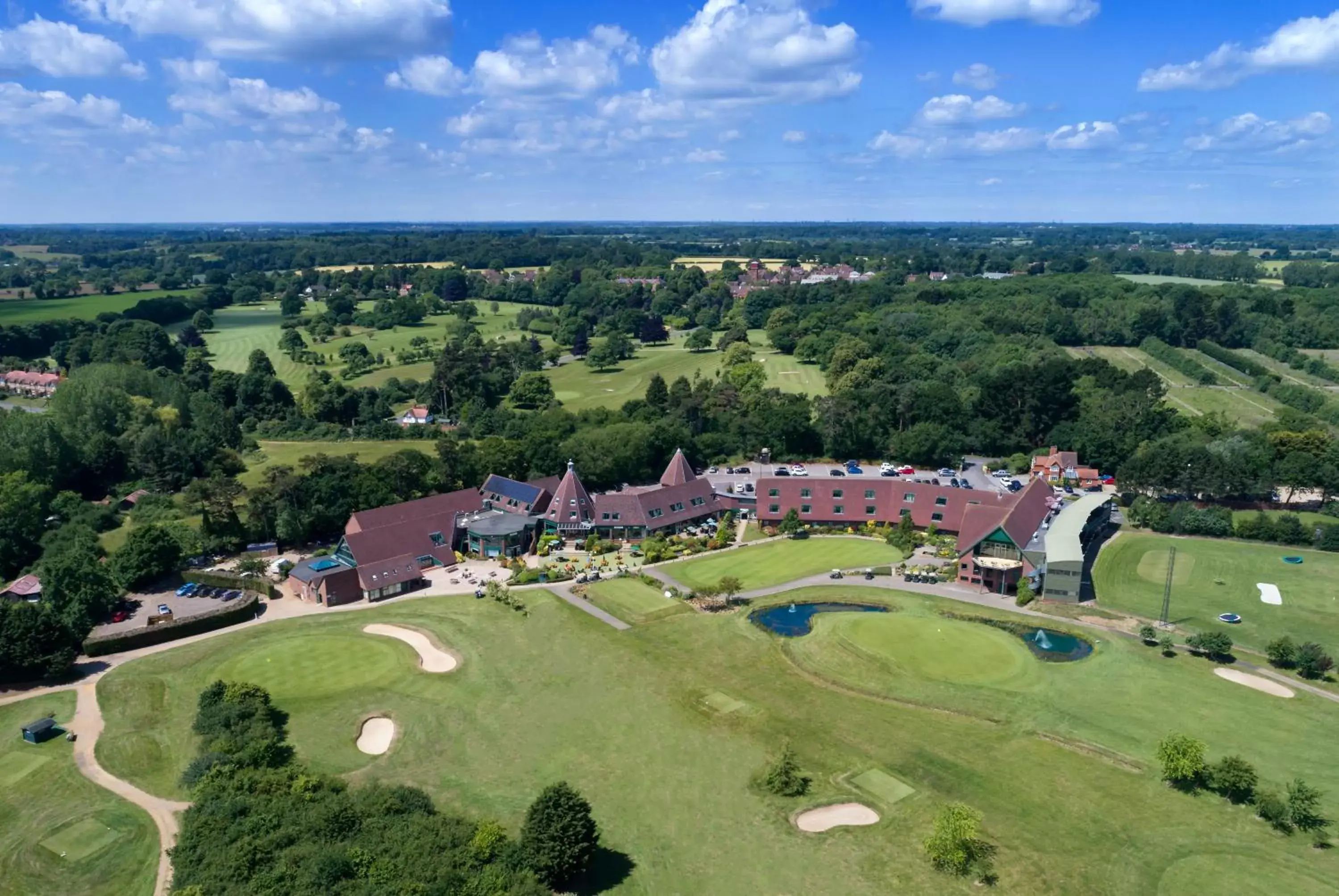 Natural landscape, Bird's-eye View in Ufford Park Hotel, Golf & Spa
