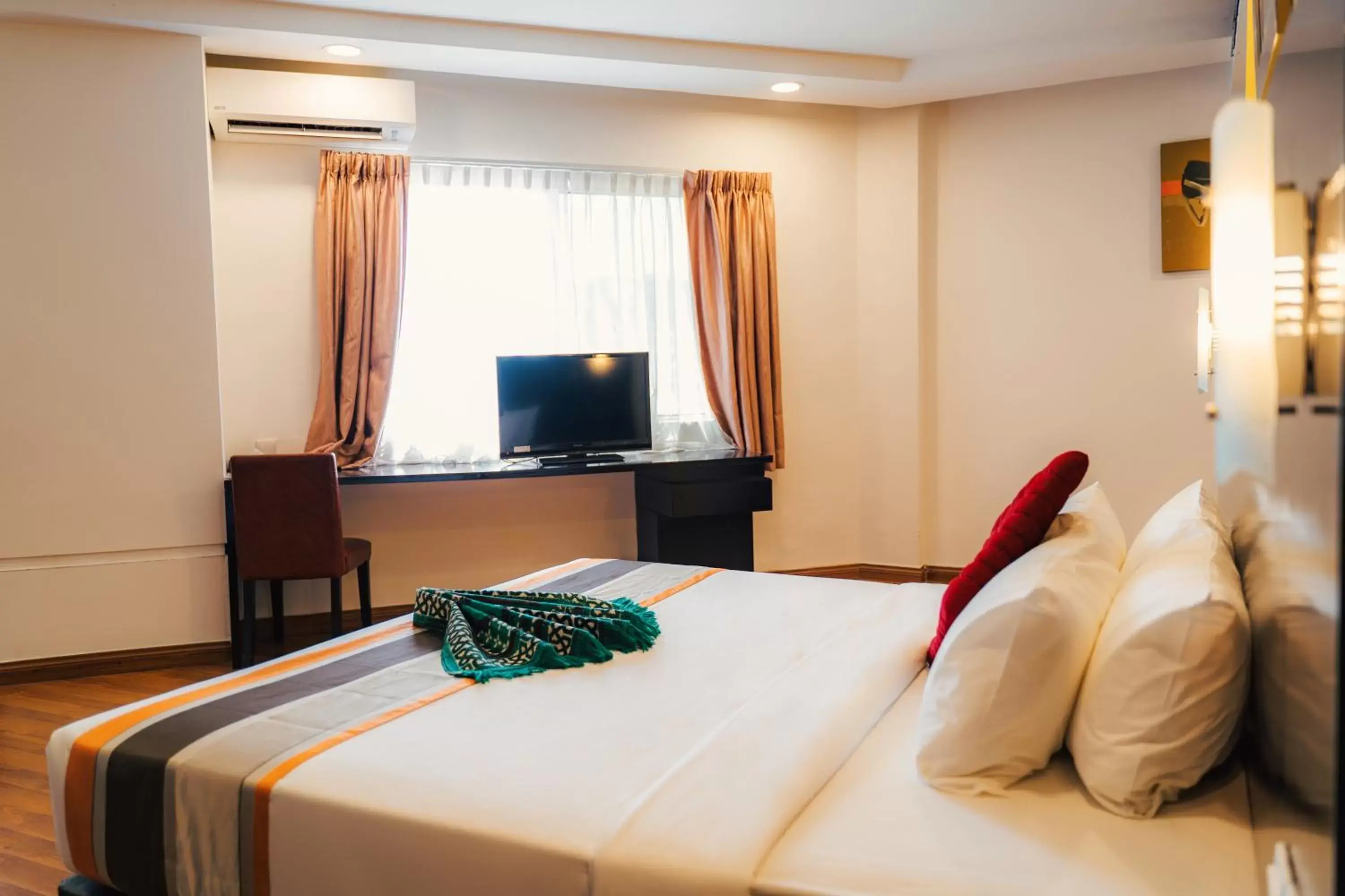 Bed in Hotel Sentral Riverview Melaka