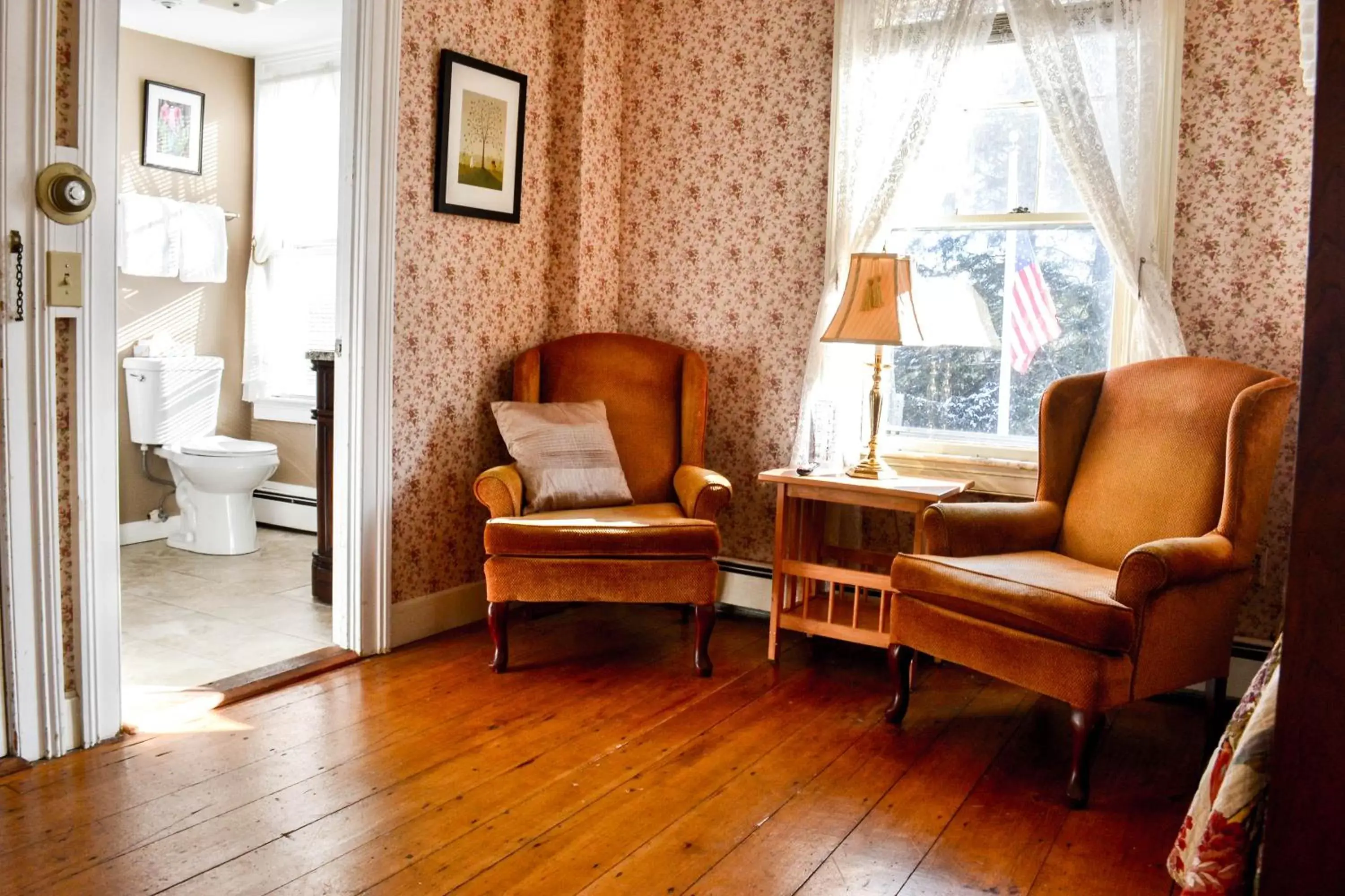 Seating Area in The Quechee Inn at Marshland Farm