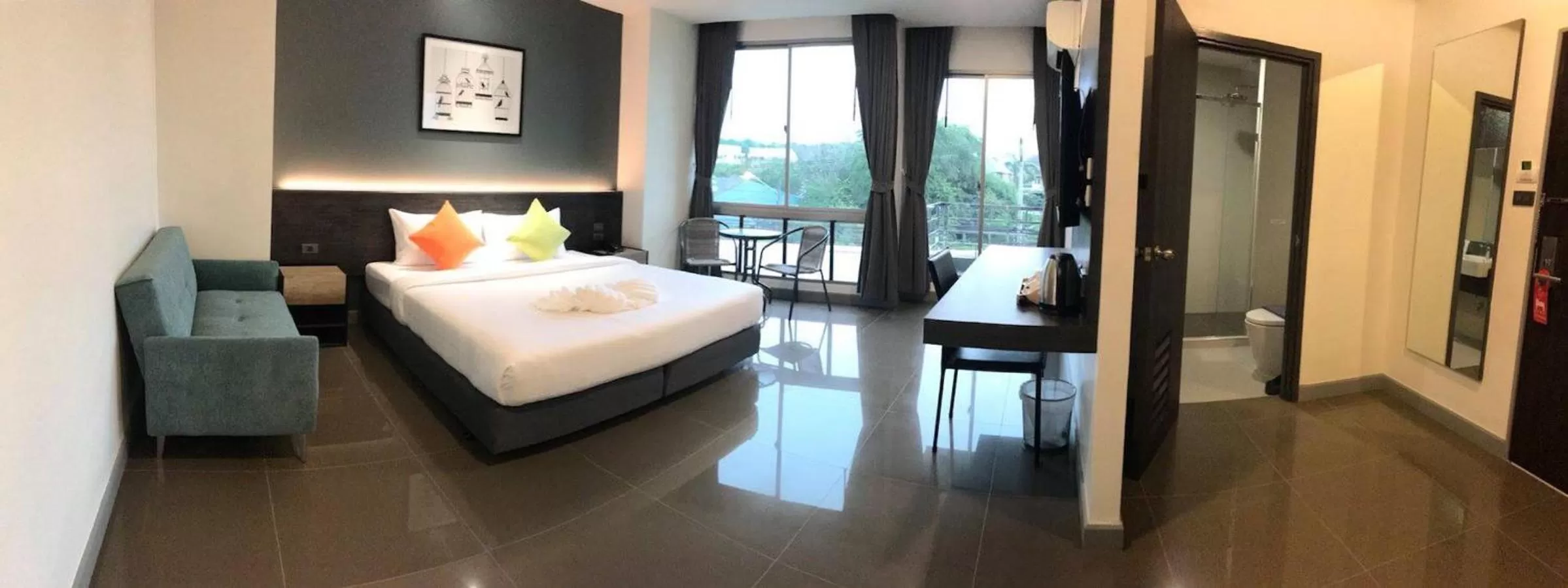 Bed in Clover Hotel Hatyai