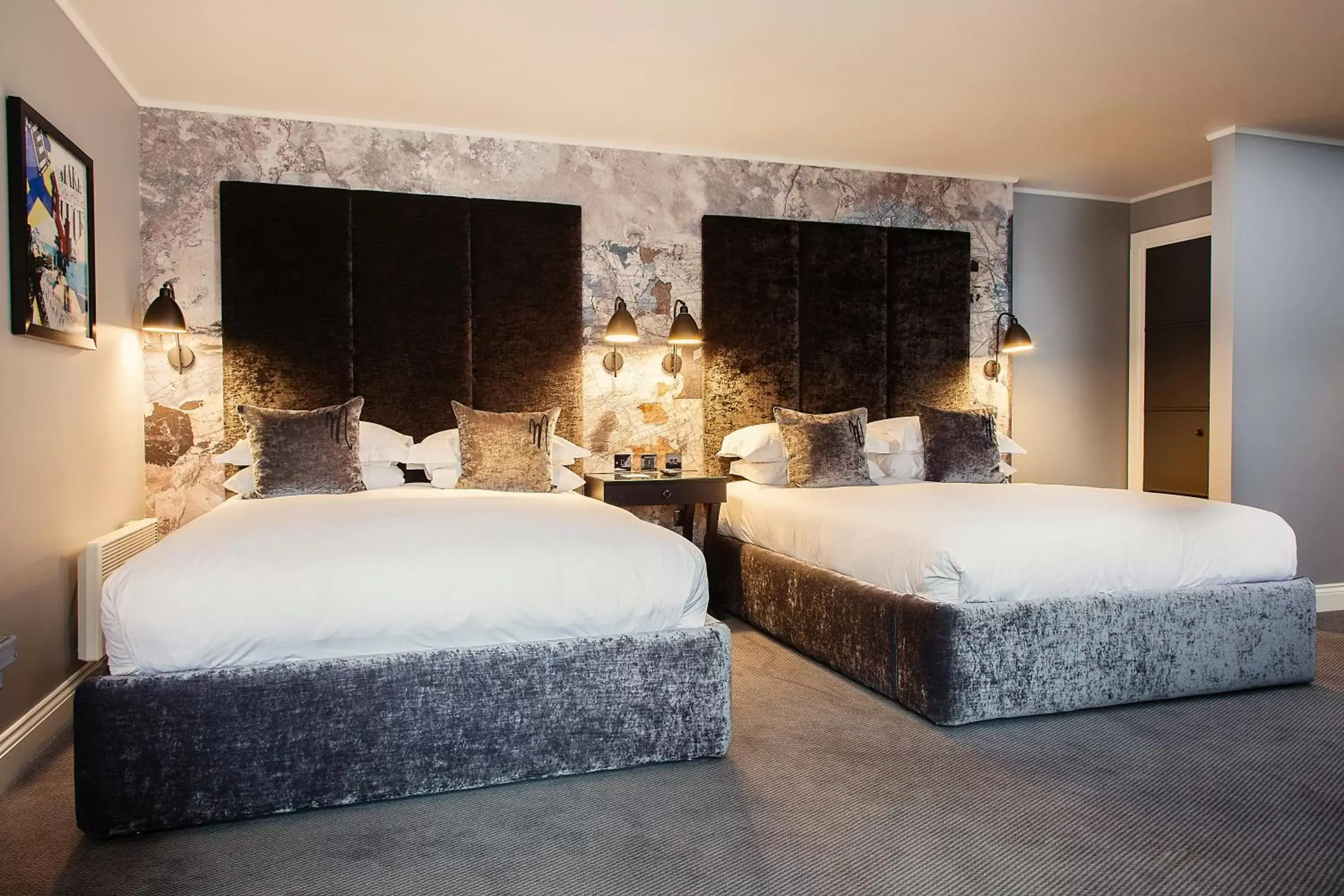 Bedroom, Bed in Malmaison Edinburgh