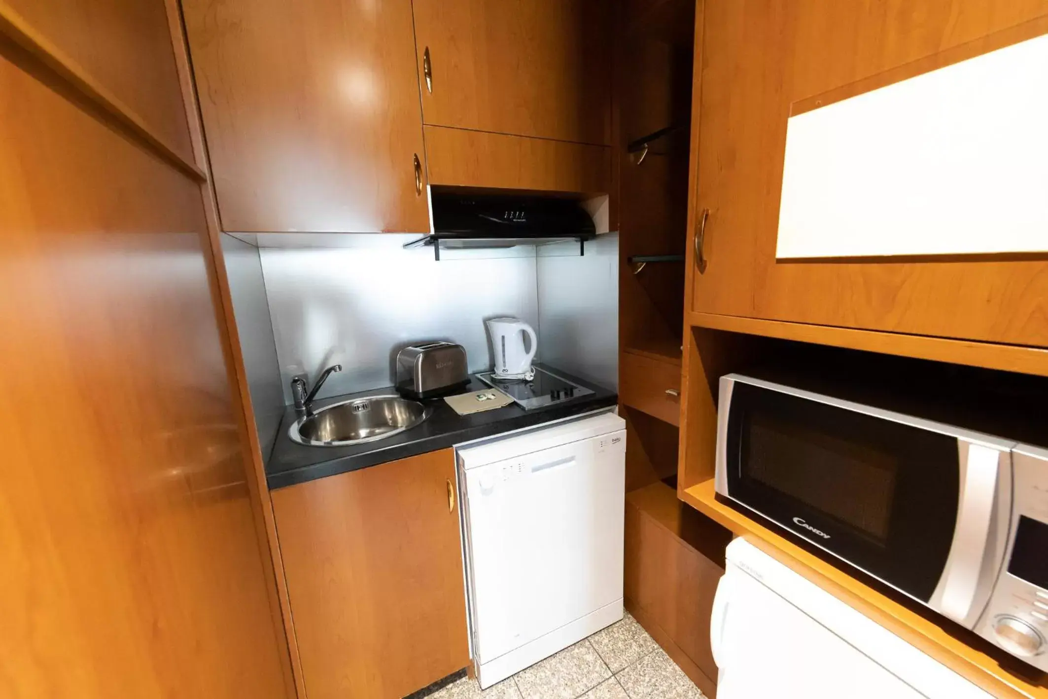 Kitchen or kitchenette, Kitchen/Kitchenette in Goldstar Apartments & Suites