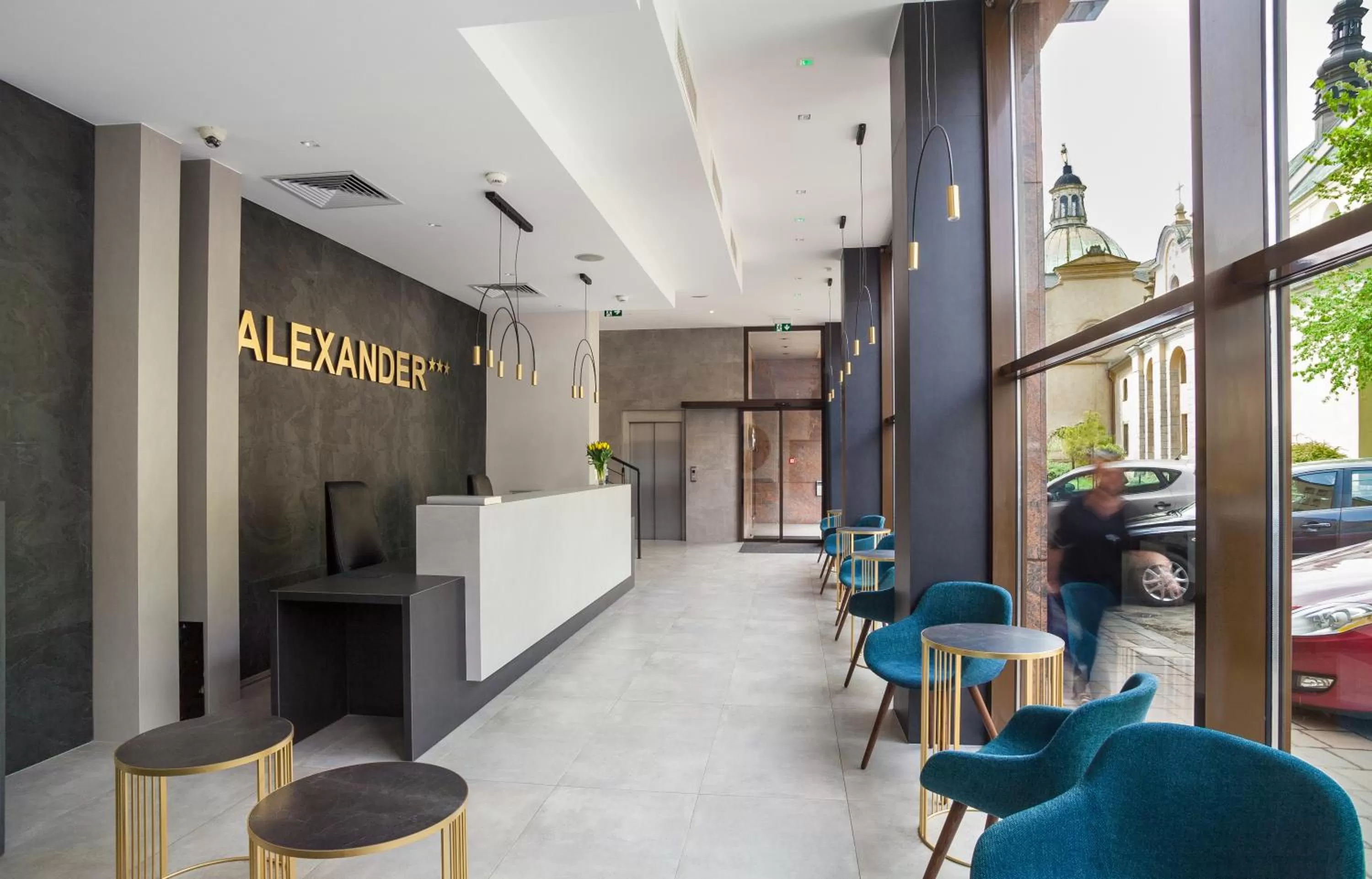 Lobby or reception in Hotel Alexander