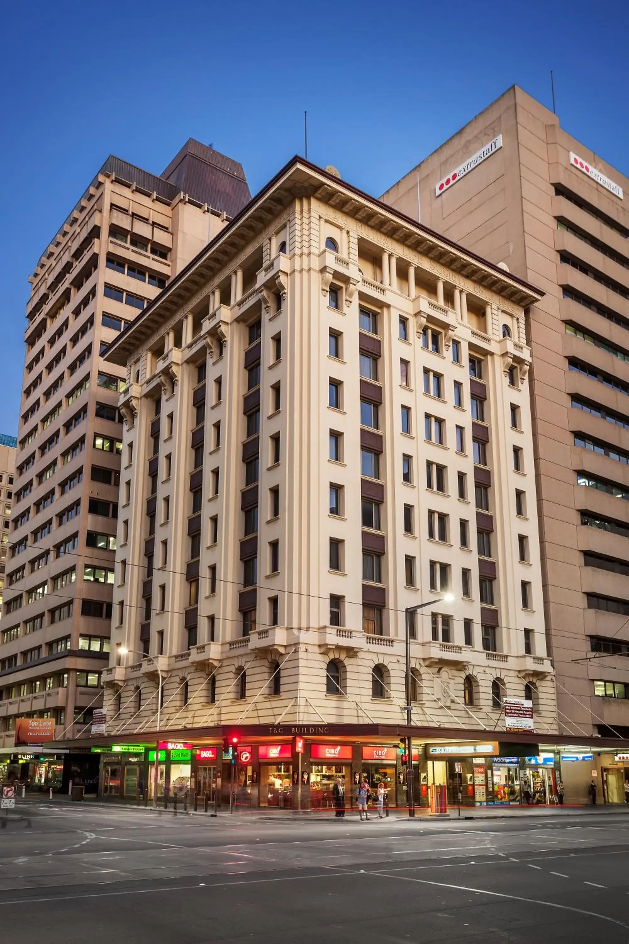 Property Building in Quality Apartments Adelaide Central