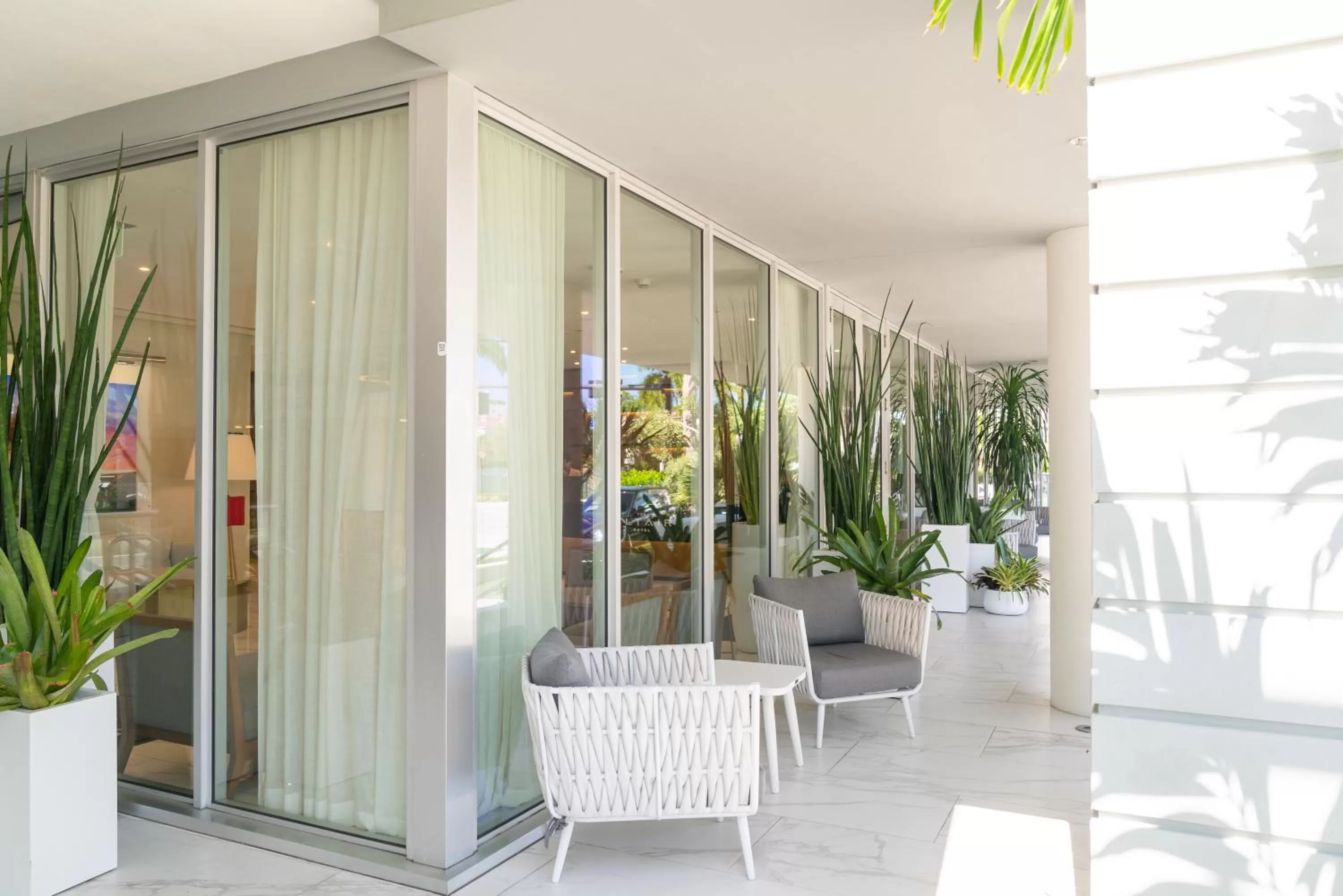 Patio in The Altair Bay Harbor Hotel
