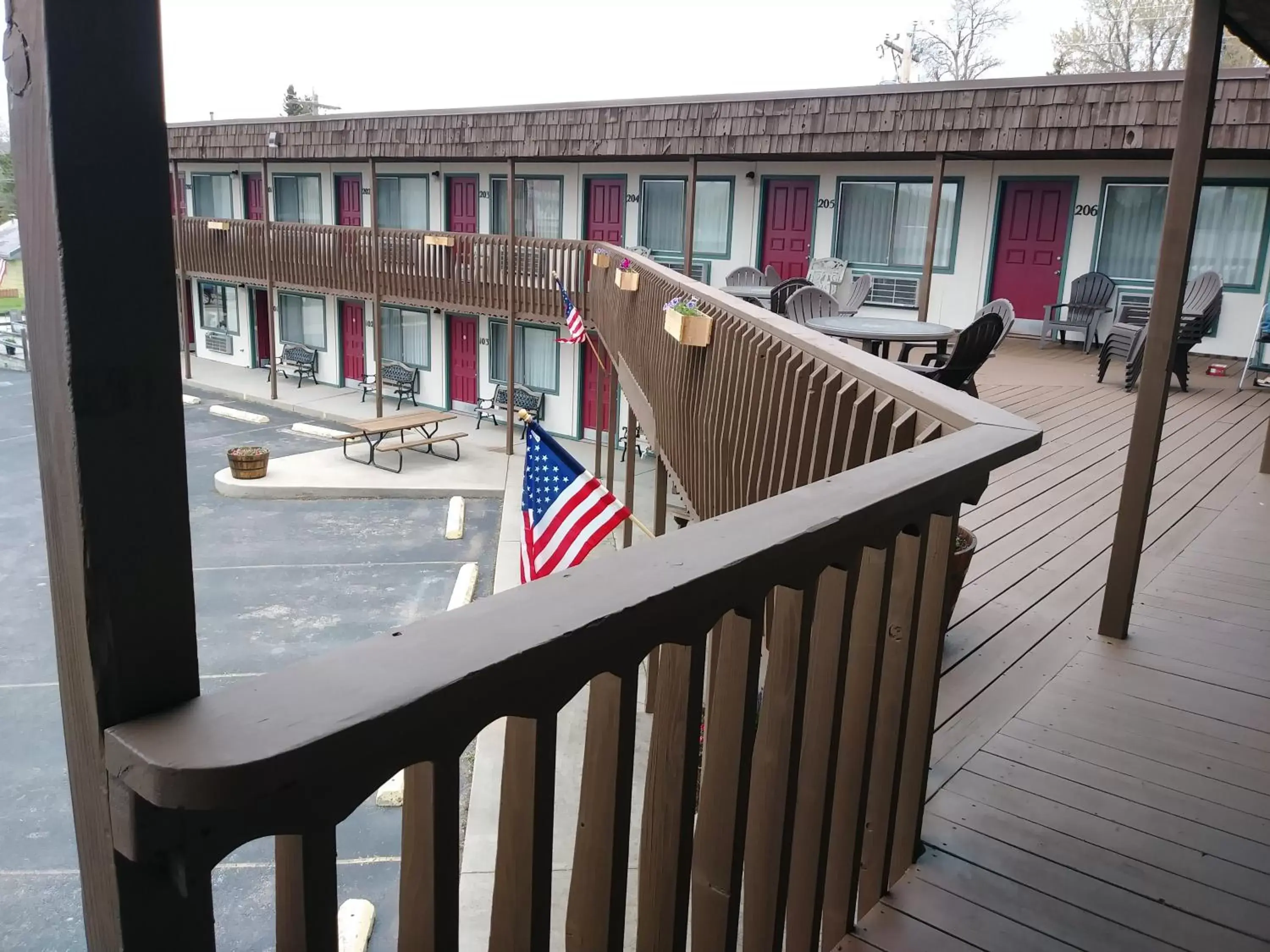 Balcony/Terrace in The Sturgis Motel