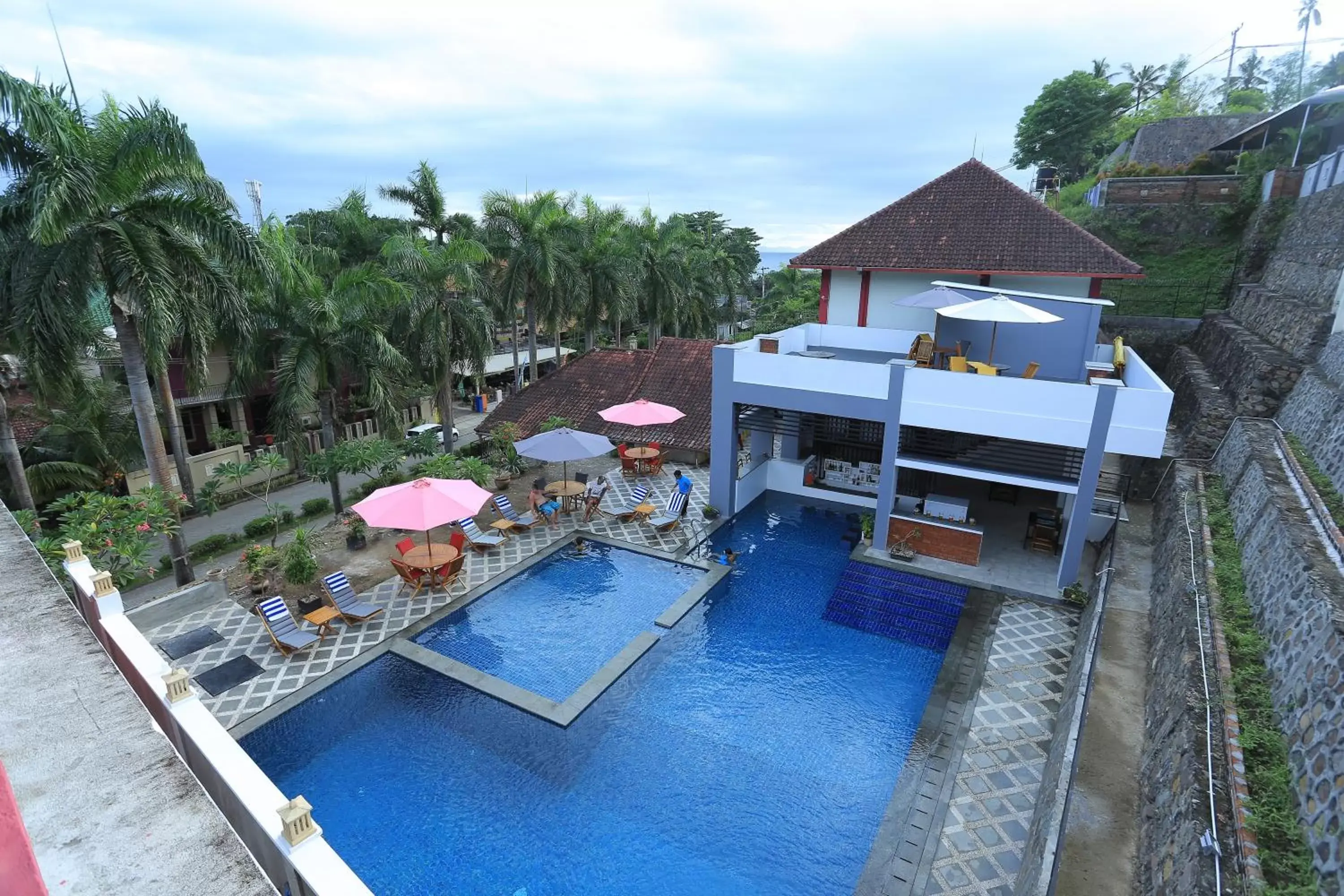 Pool View in Jazz Senggigi Hotel