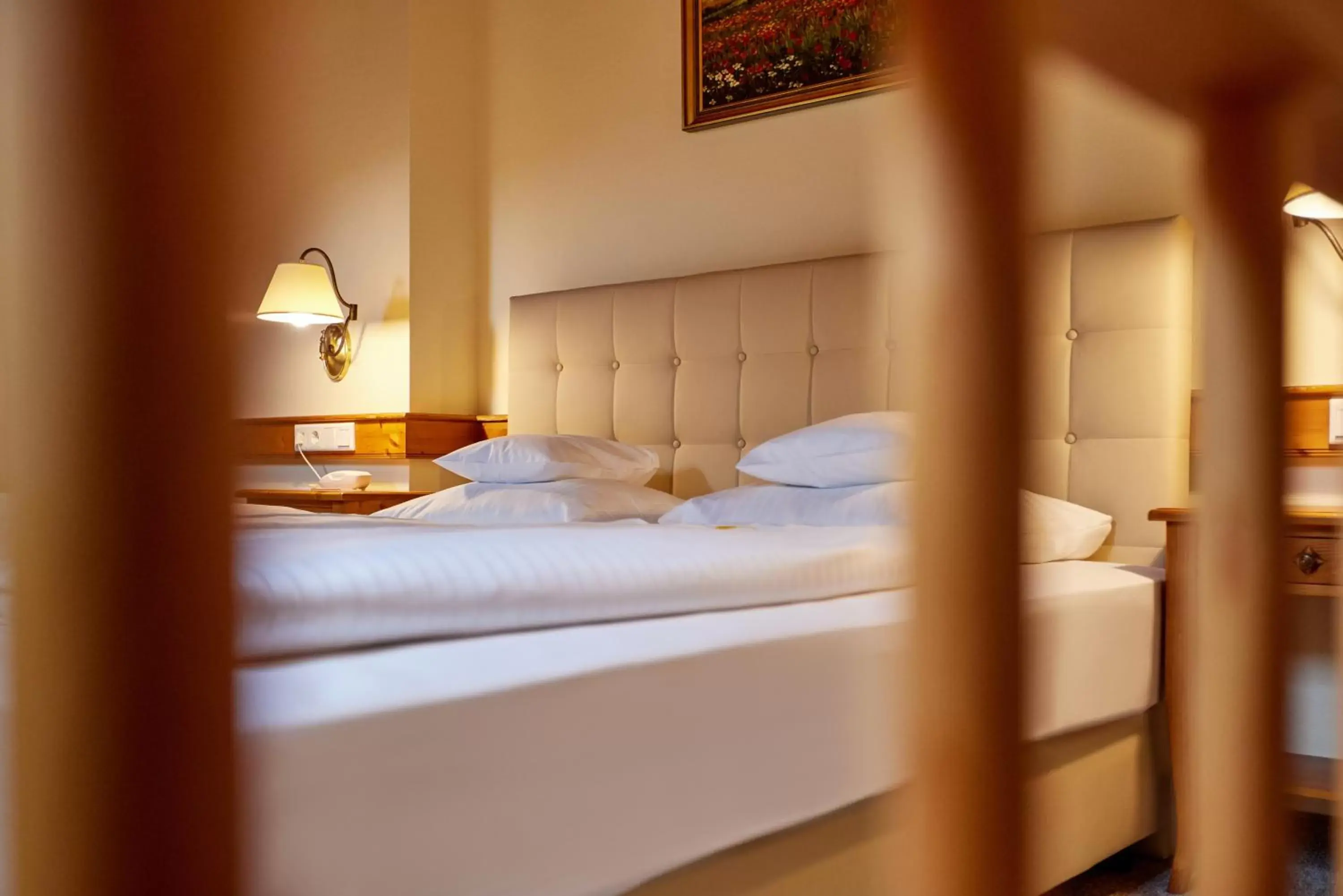 Bed in Hotel Zugspitze