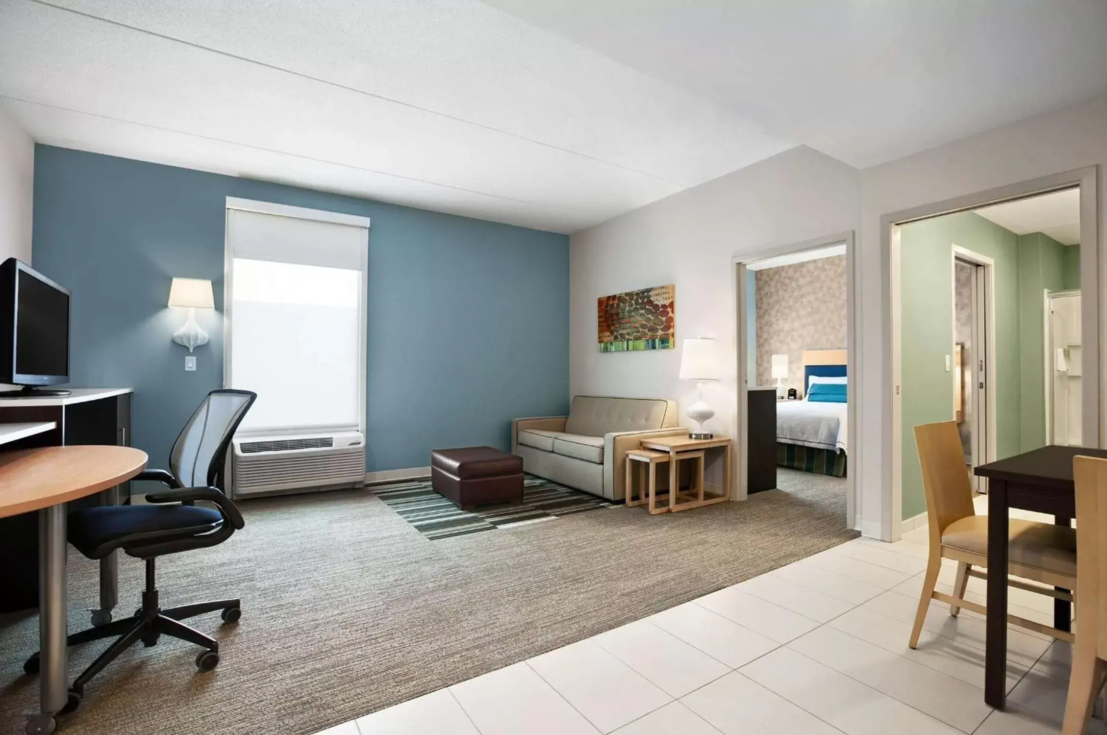 Bedroom, Seating Area in Home2 Suites Nashville Airport