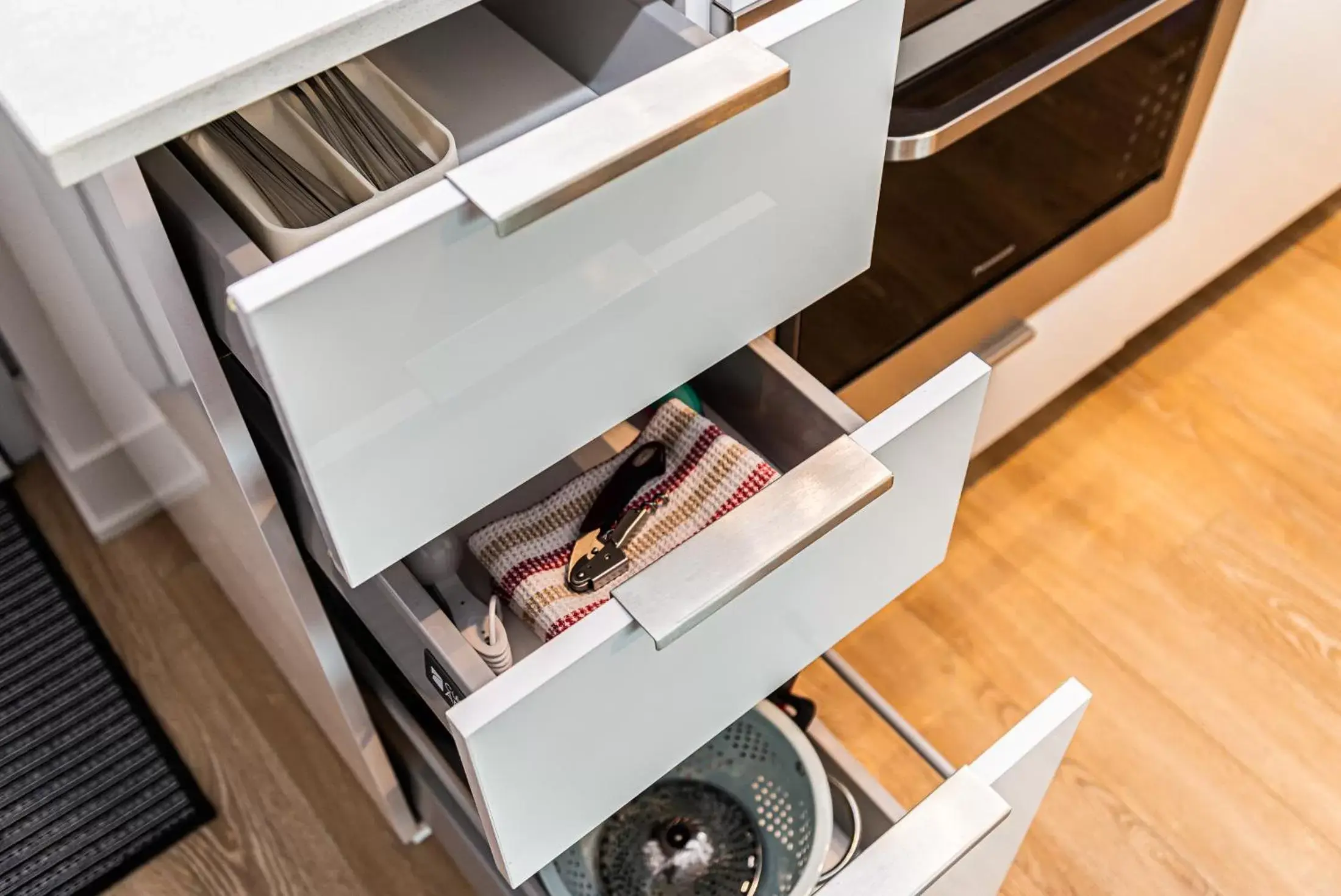 kitchen in WRFY Griffintown Apartment