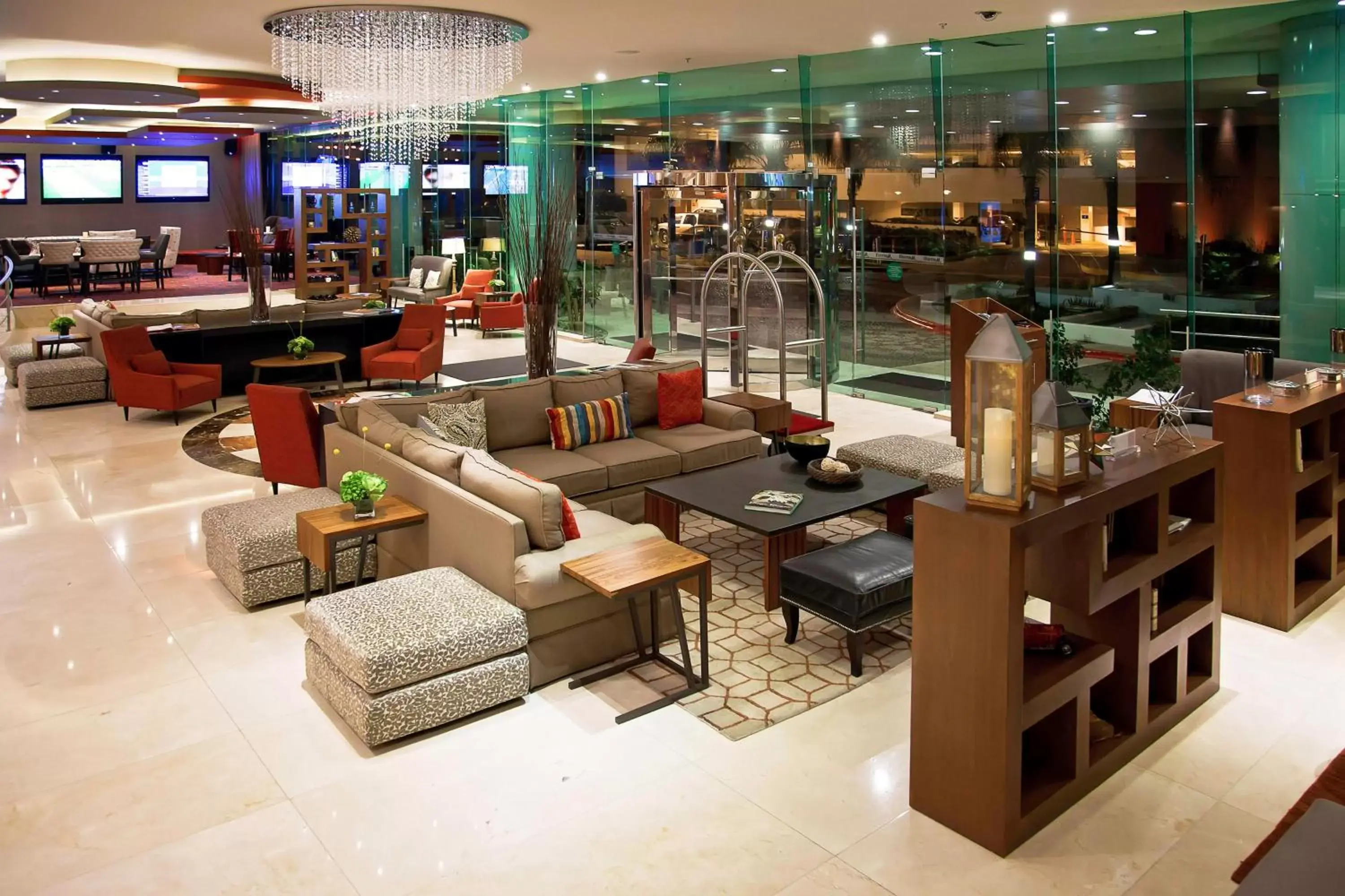 Lobby or reception in Marriott Tijuana Hotel