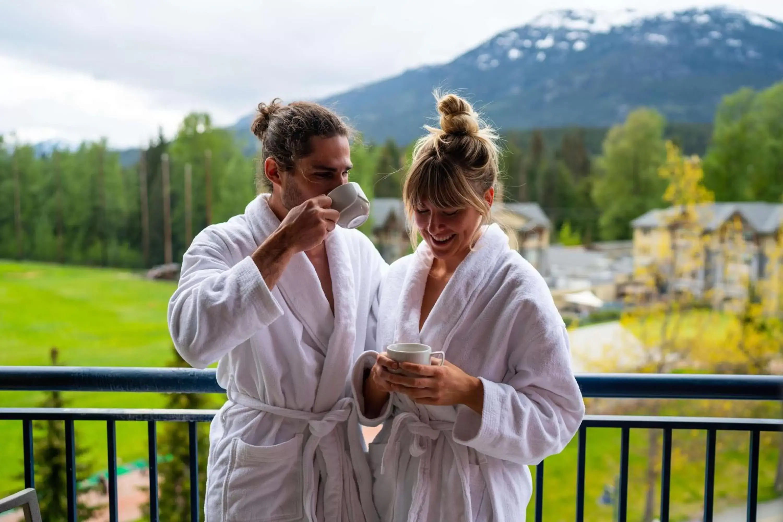 Patio, Guests in Hilton Whistler Resort & Spa