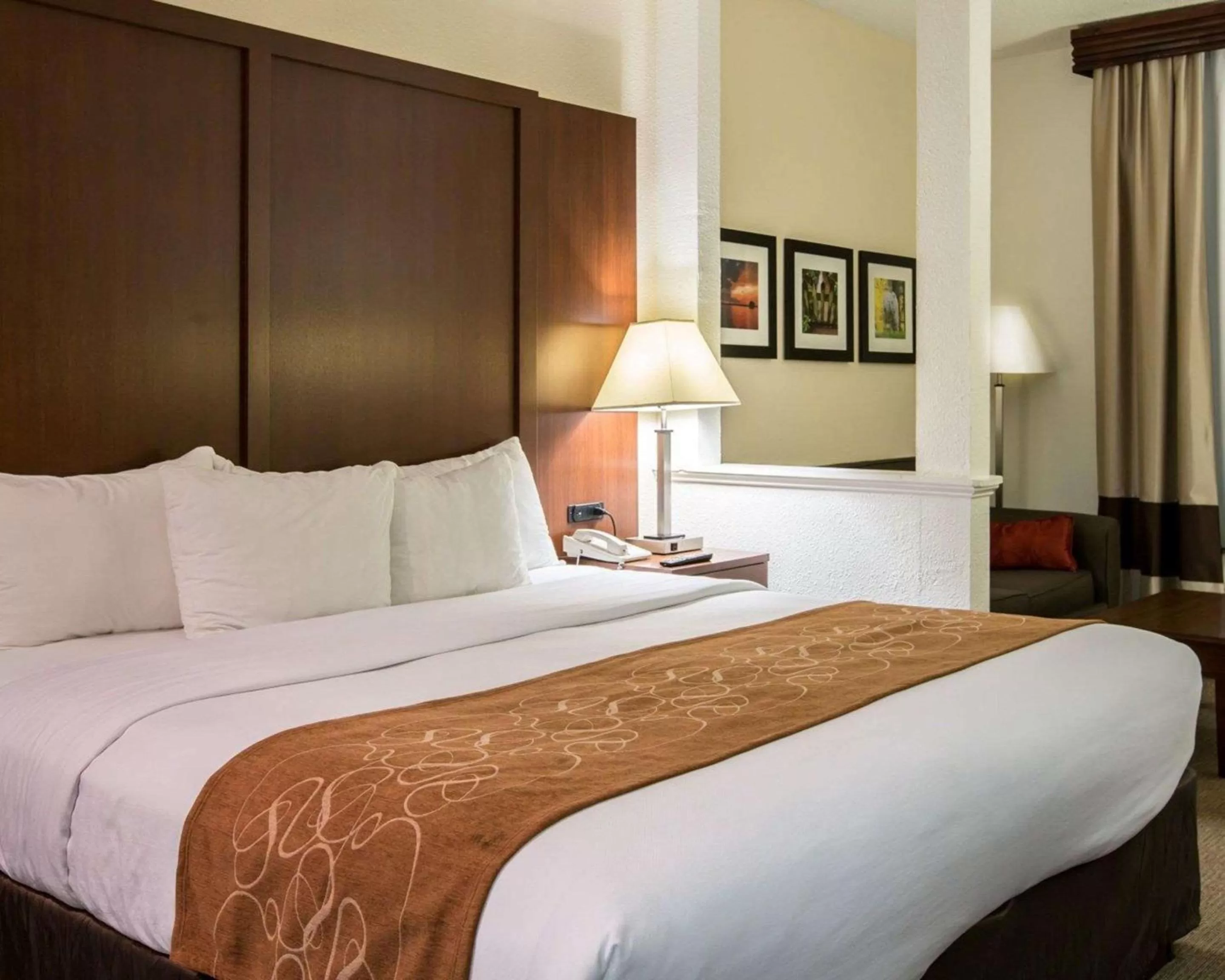 Photo of the whole room, Bed in Comfort Suites Cumming-Atlanta near Northside Hospital Forsyth