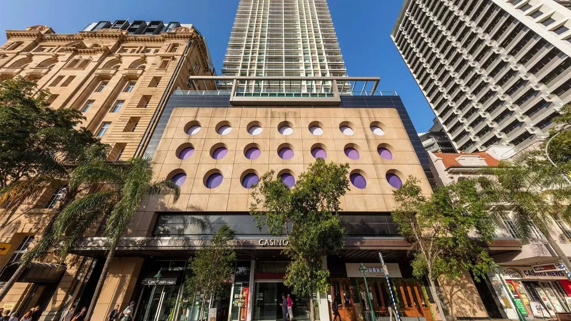 Facade/entrance, Property Building in Oaks Brisbane Casino Tower Suites
