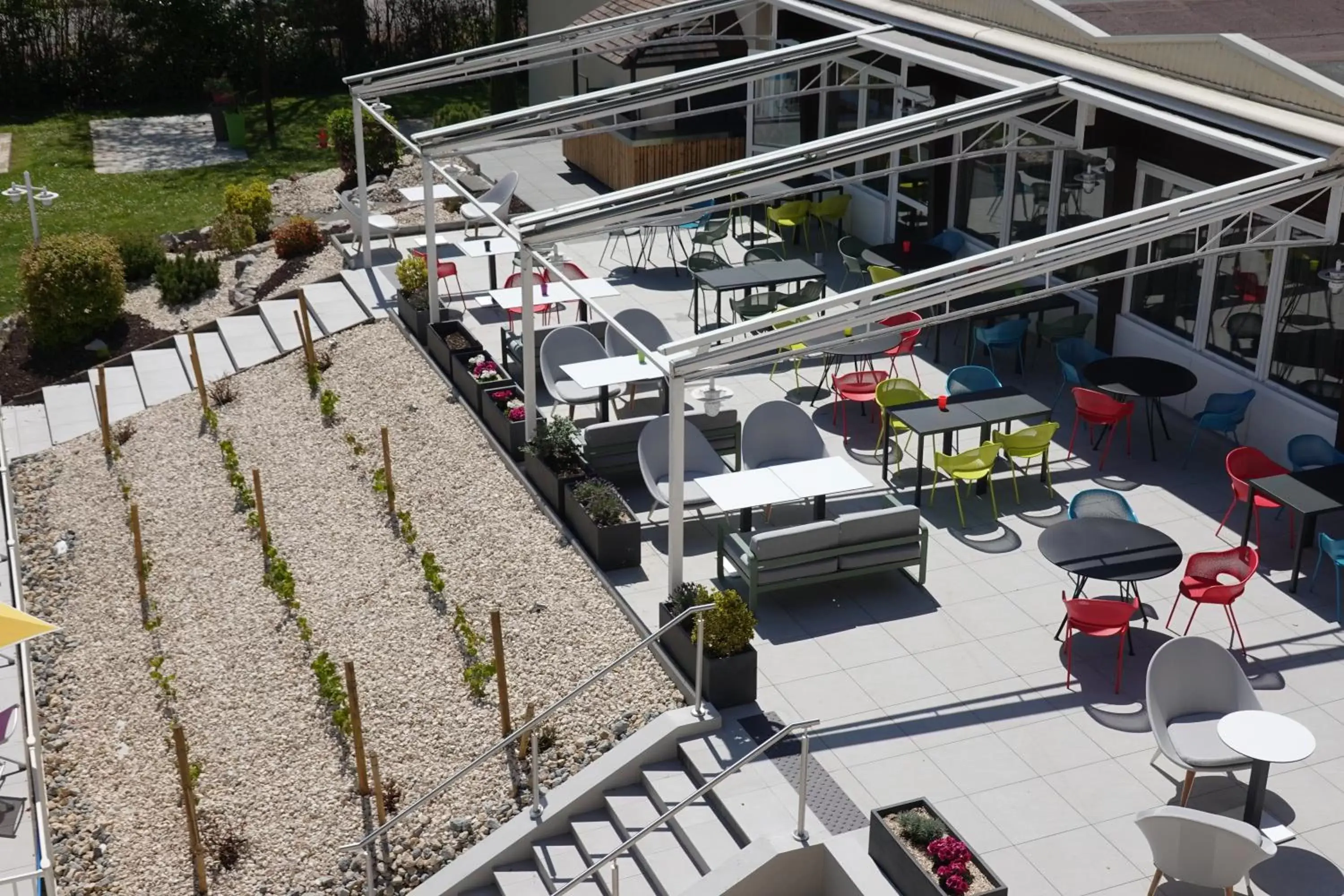 Balcony/Terrace in Novotel Dijon Sud