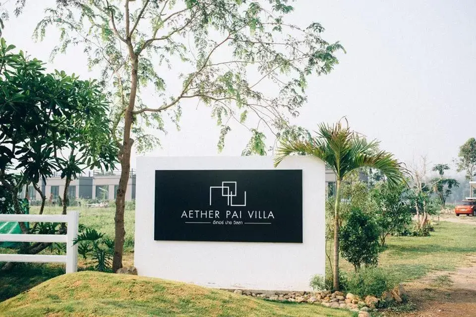 Property Logo/Sign in Aether Pai Villa