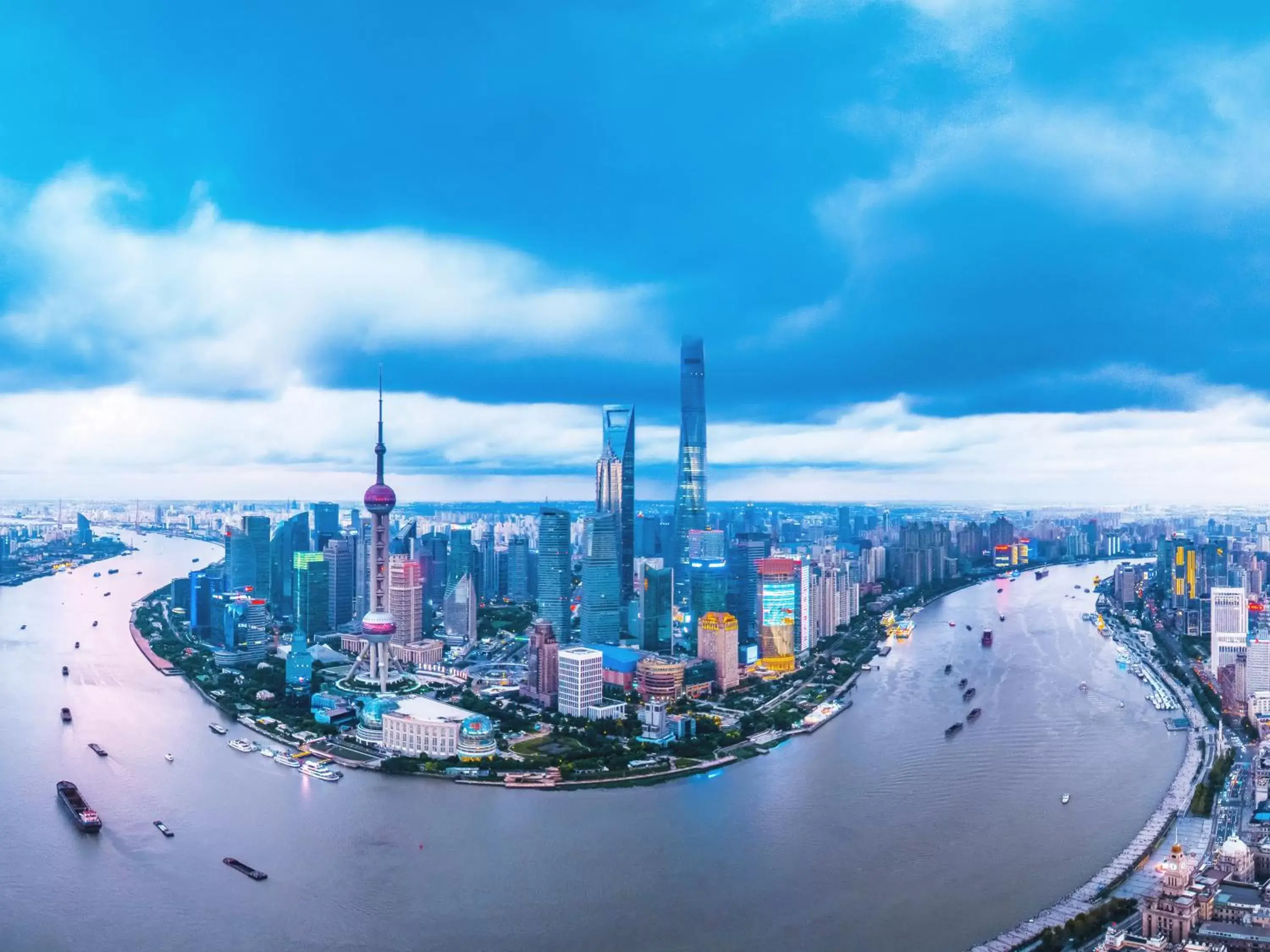 Nearby landmark, Bird's-eye View in Pudong Shangri-La, Shanghai