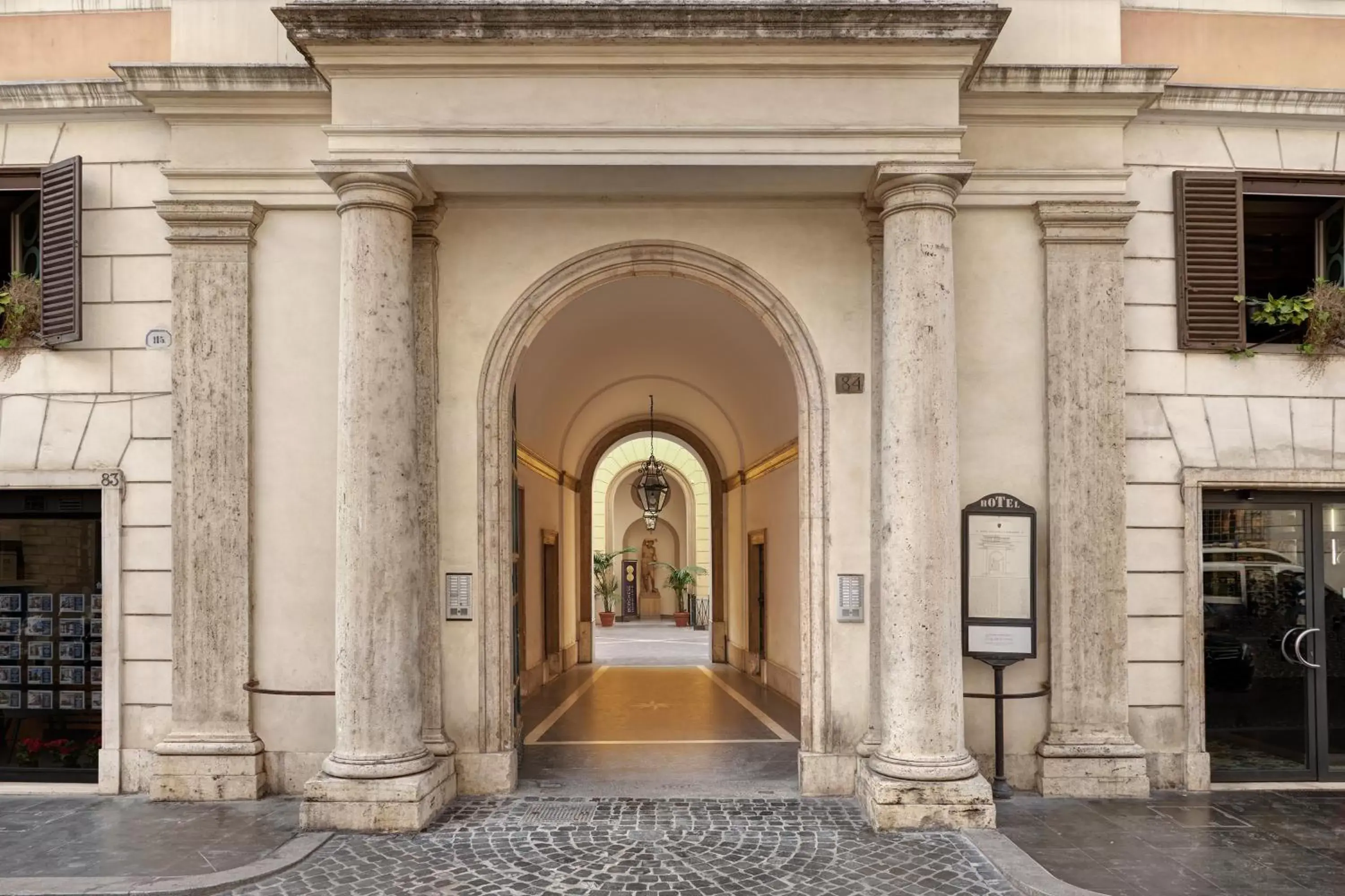 Facade/entrance in Borghese Contemporary Hotel