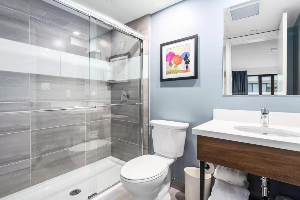 Shower in YWCA Hotel Vancouver