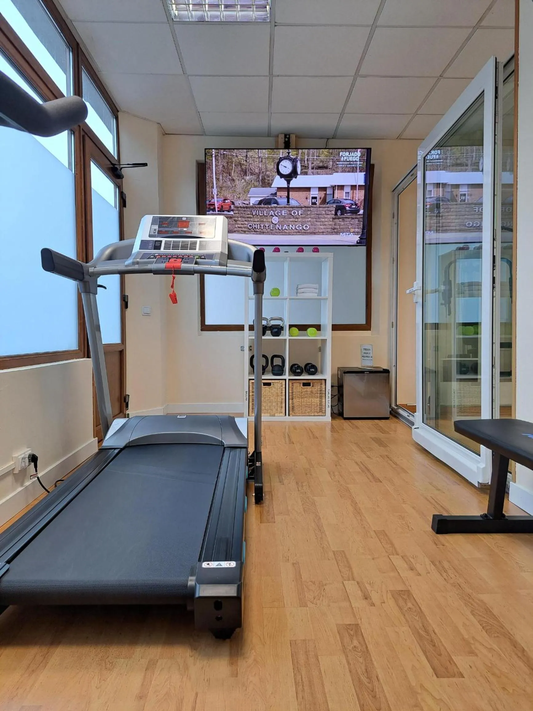 Fitness centre/facilities in Hotel Ciudad Cangas de Onis