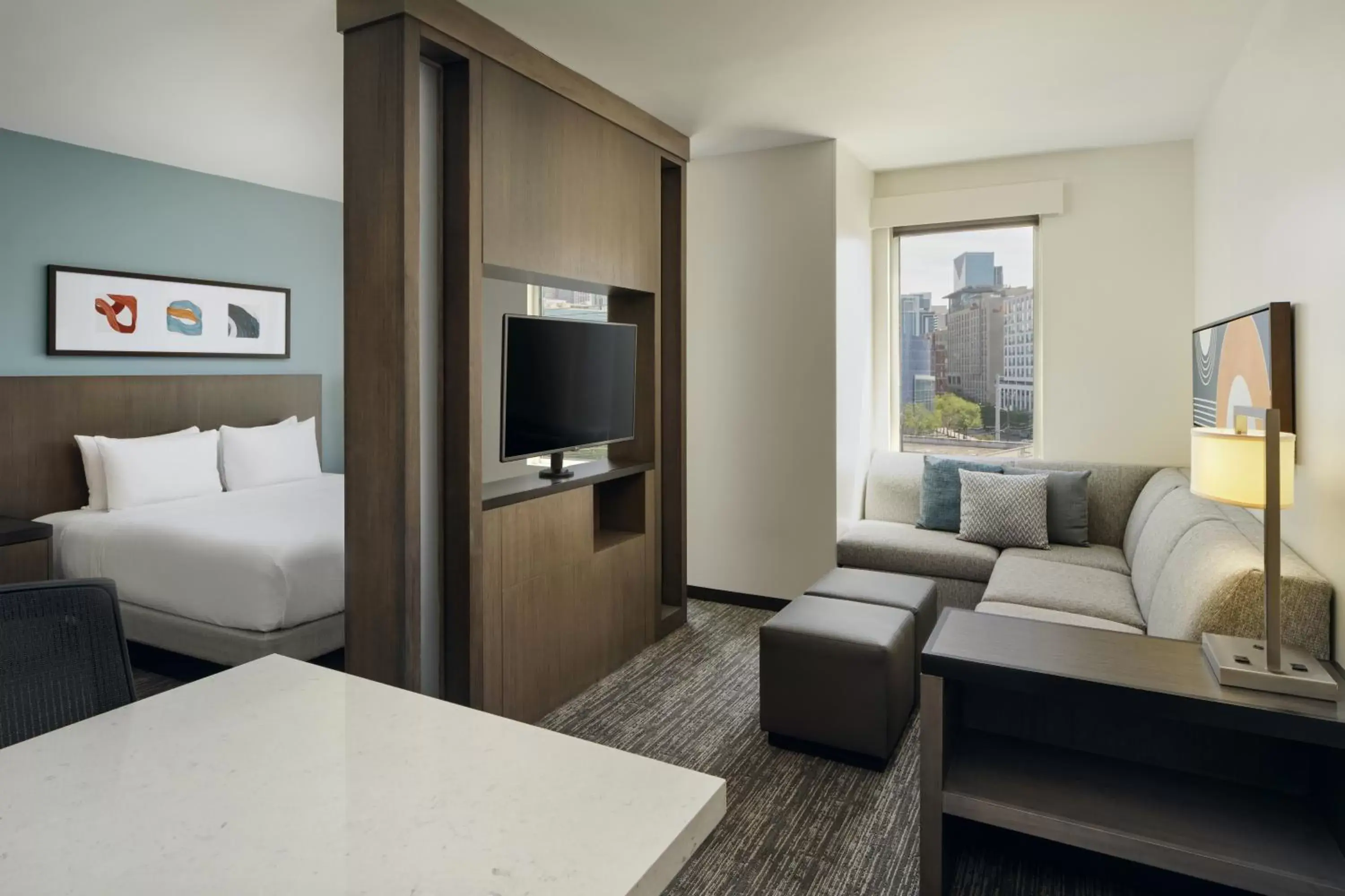 Bedroom, Seating Area in Hyatt House Atlanta Downtown