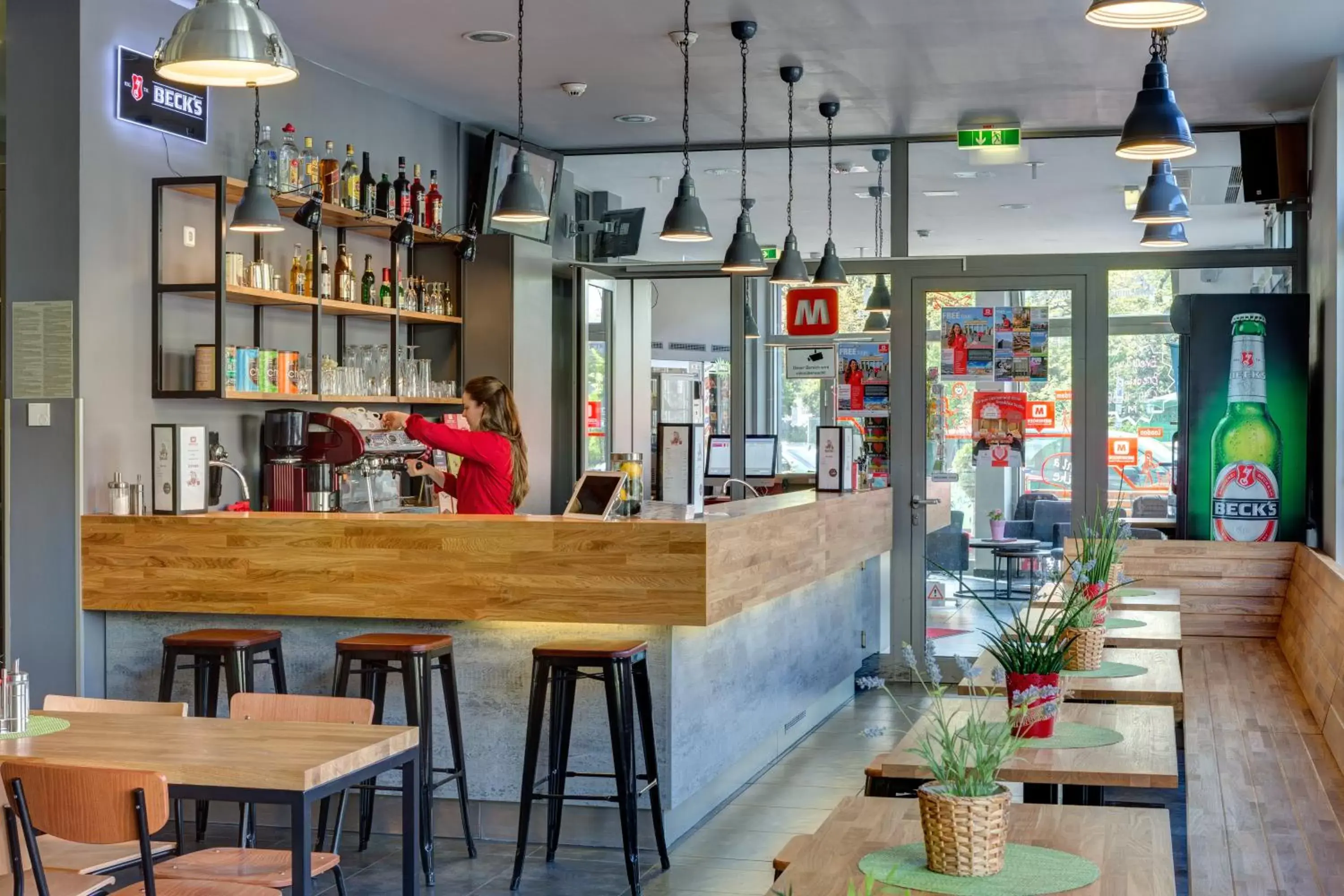 Lounge or bar in MEININGER Hotel Berlin Alexanderplatz Lounge or bar in MEININGER Hotel Berlin Alexanderplatz