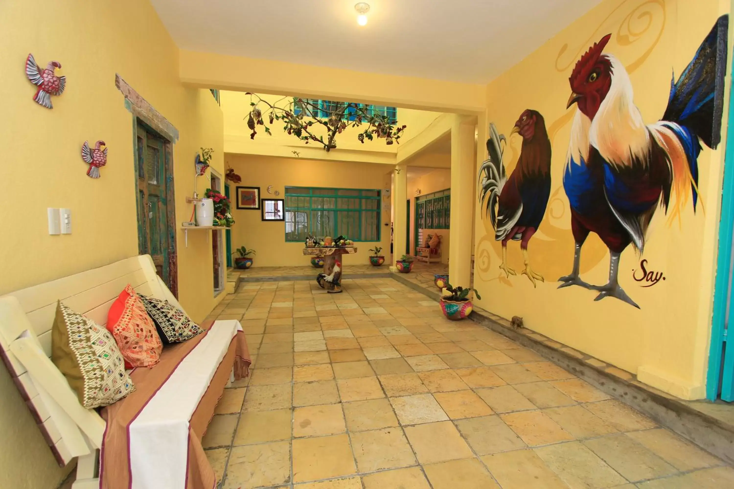 Lobby or reception in Casa los Gallos