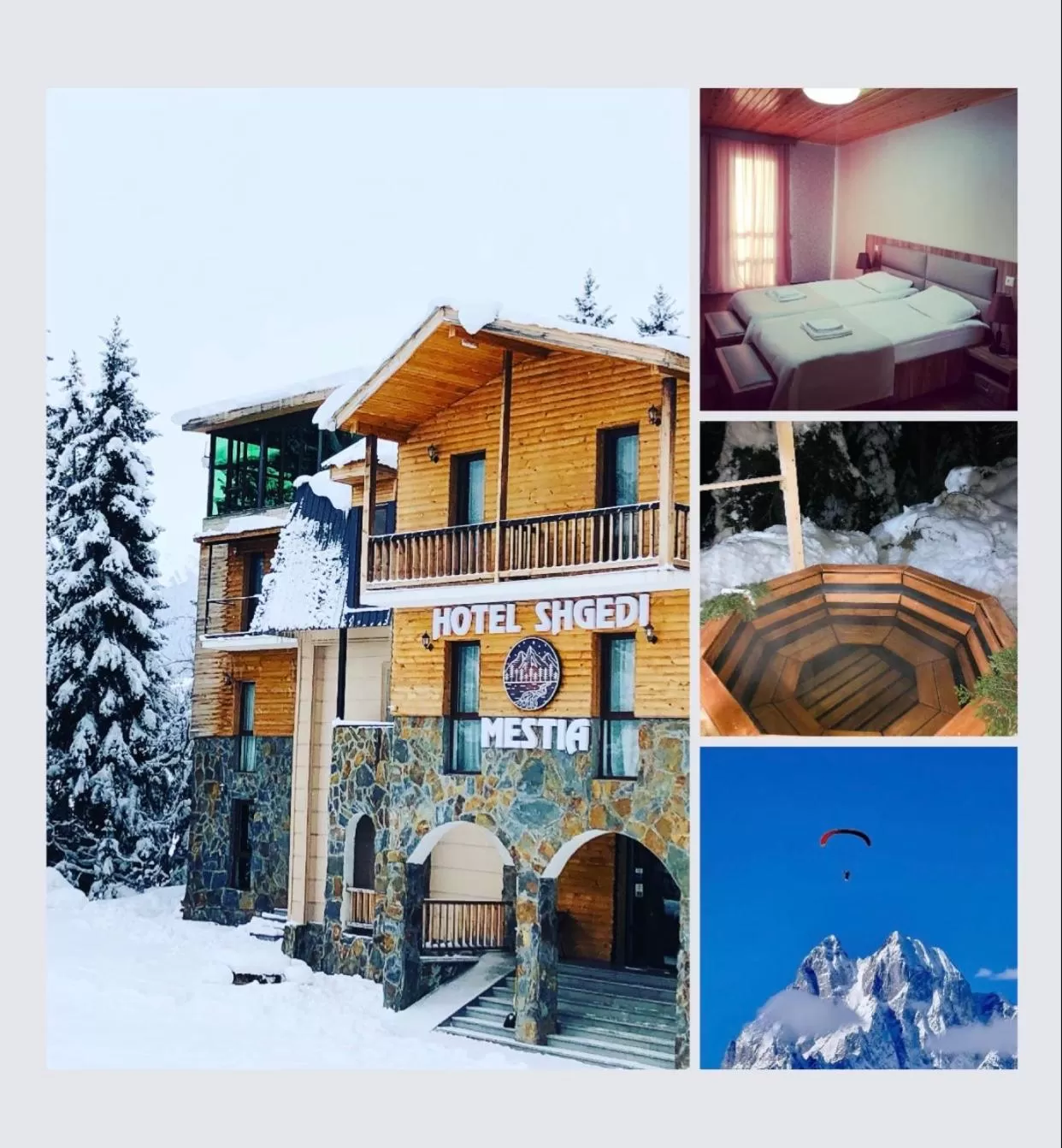 Property building, Winter in Hotel Shgedi Mestia
