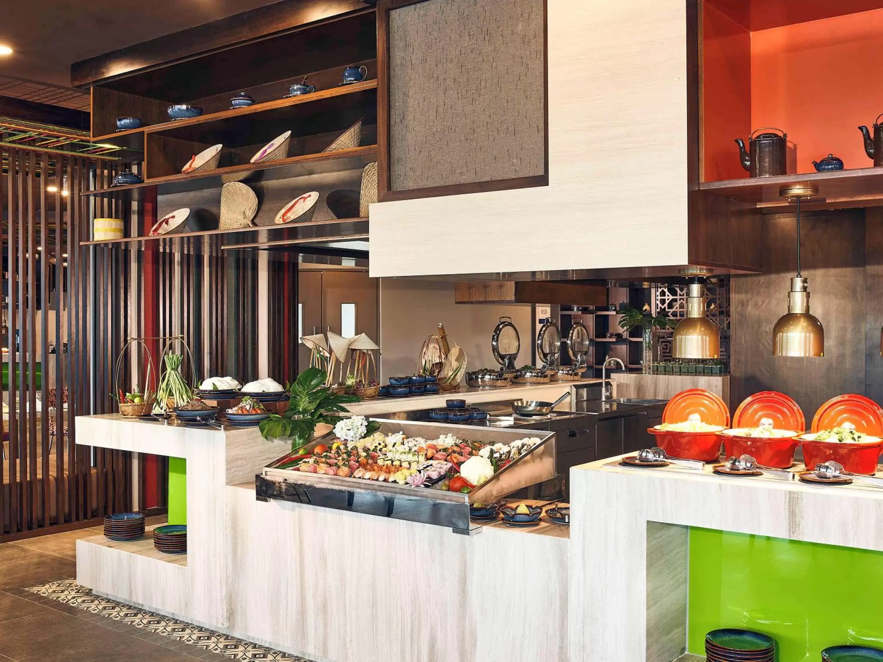 Restaurant/places to eat, Kitchen/Kitchenette in Novotel Hanoi Thai Ha