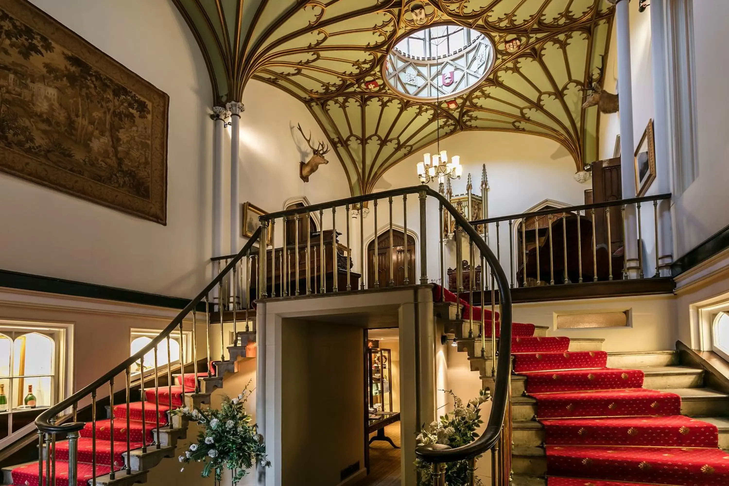 Lobby or reception in Dalhousie Castle Hotel