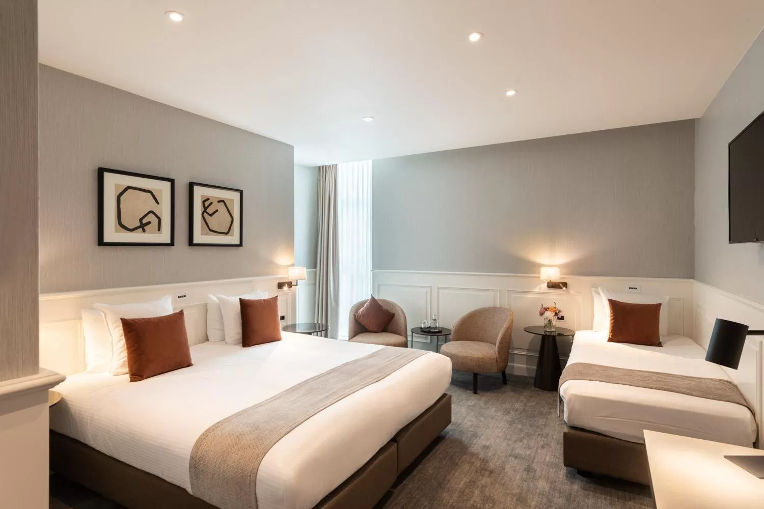 Bedroom, Bed in Dukes' Academie Brugge - by Dukes' Hotel Collection